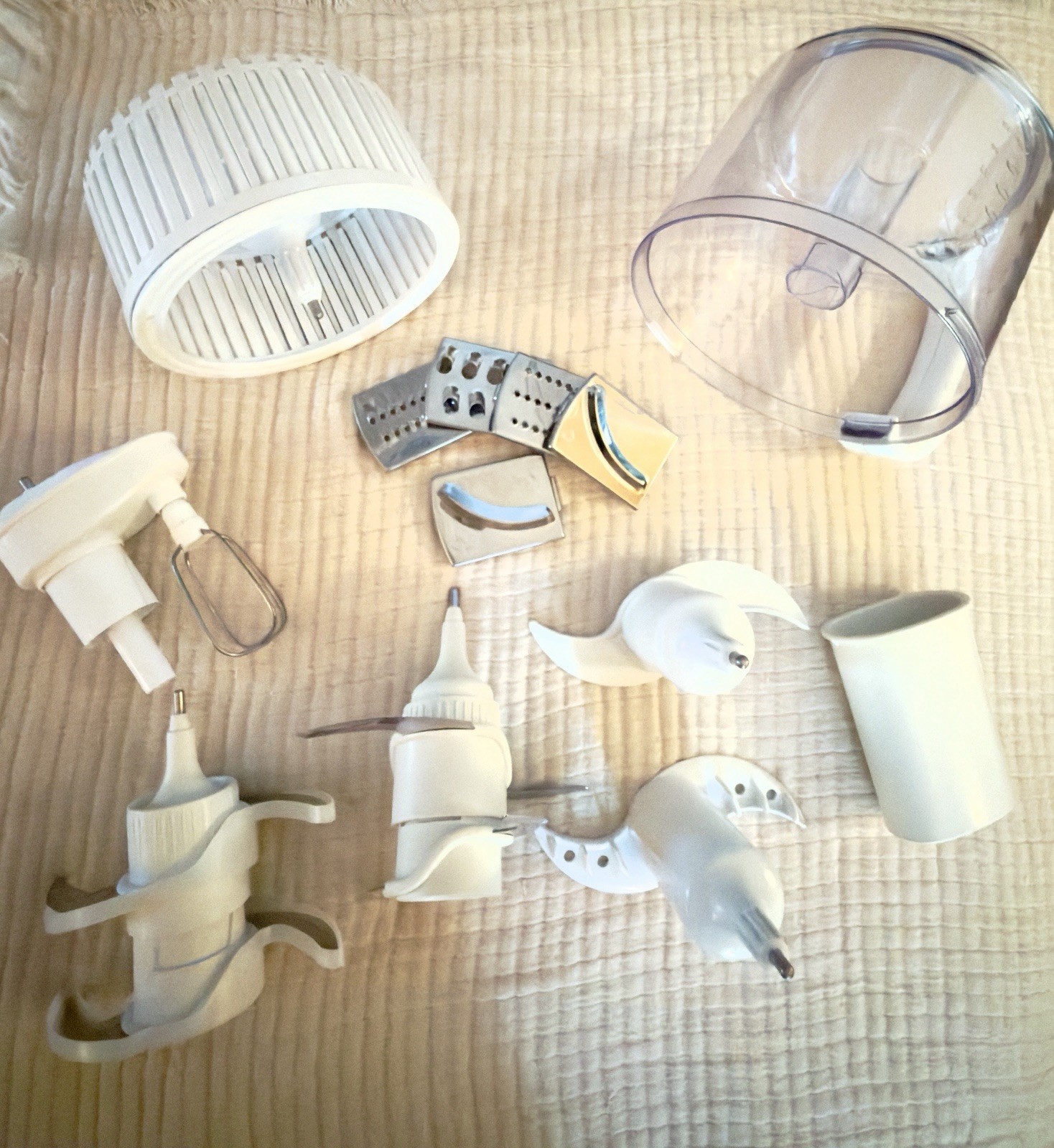 Bravetti KP08 Food Processor Parts – Bowl, Blades, Drum, Inserts – No Lid