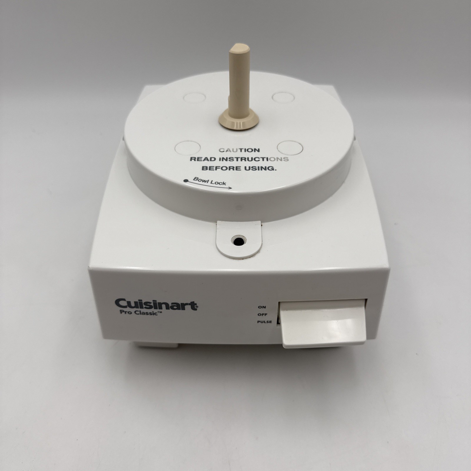Cuisinart Pro Classic Food Processor White DLC-10S TX Motor Base Tested Working