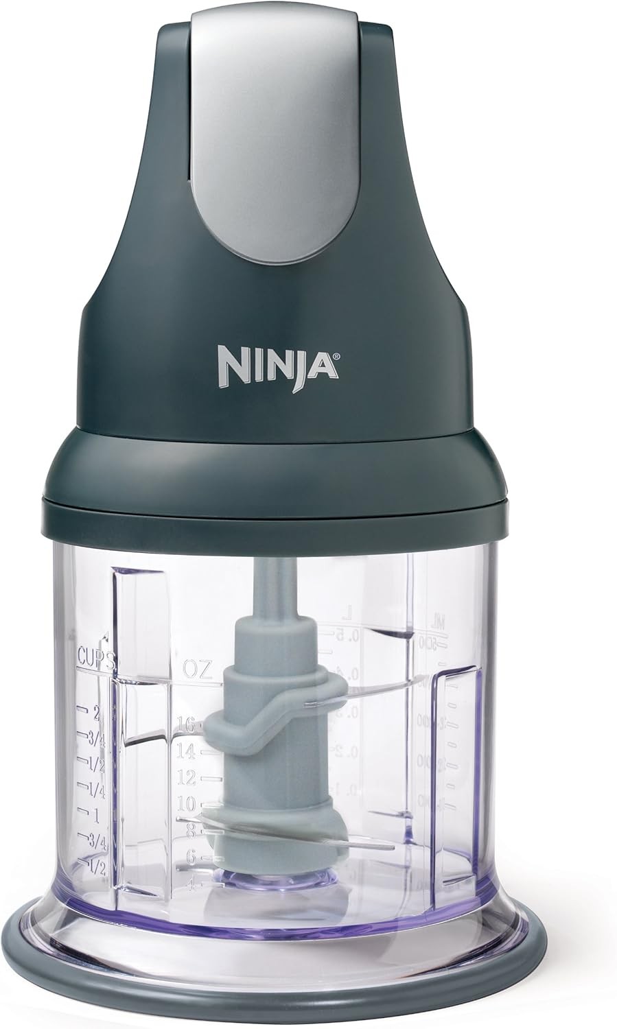 Ninja NJ100GR Express Chop Manual Food Processor 16oz Gray