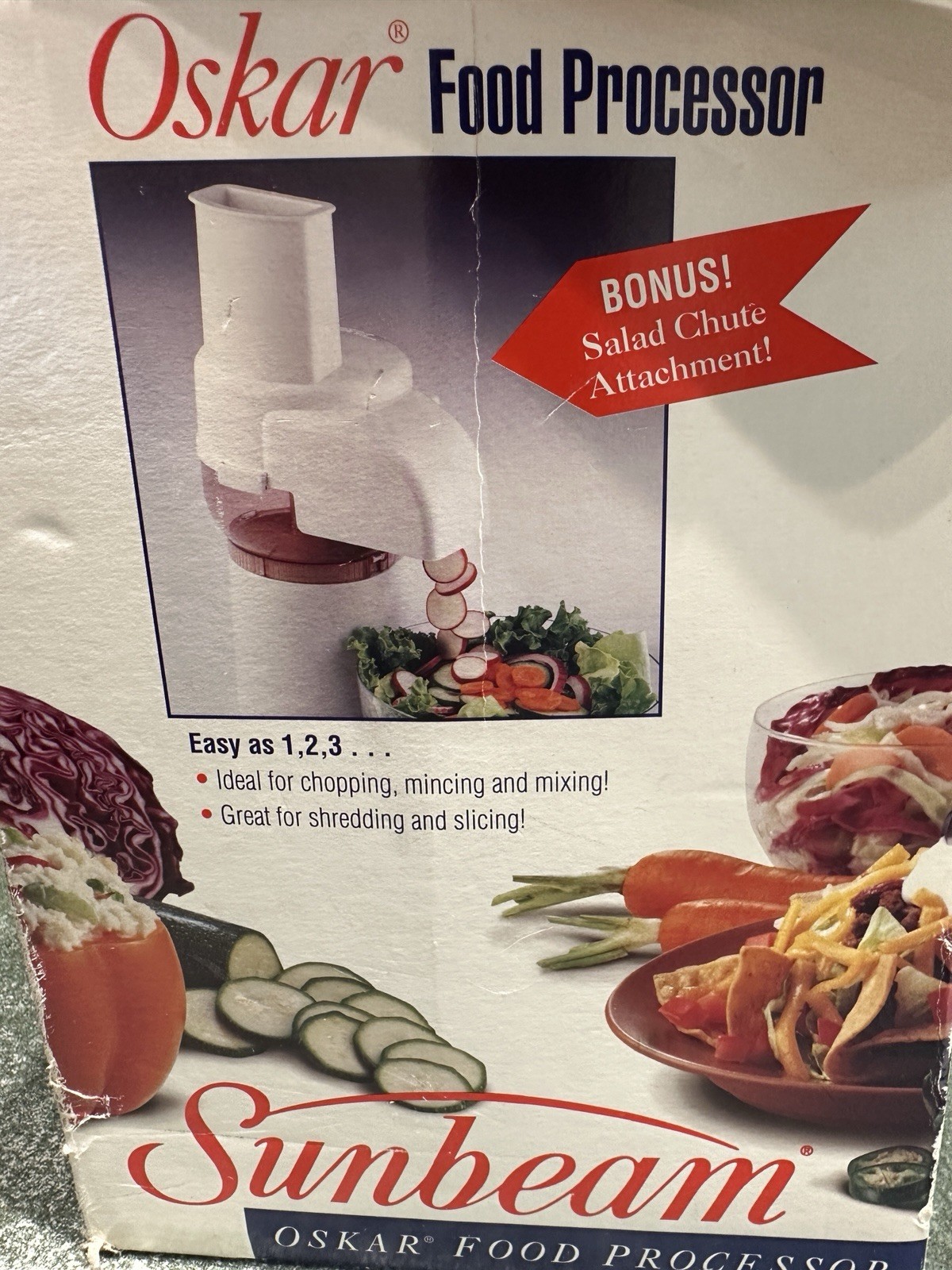 Sunbeam Oskar Model 14181 (4817 Food Processor COMPLETE & TESTED -Similar 14081