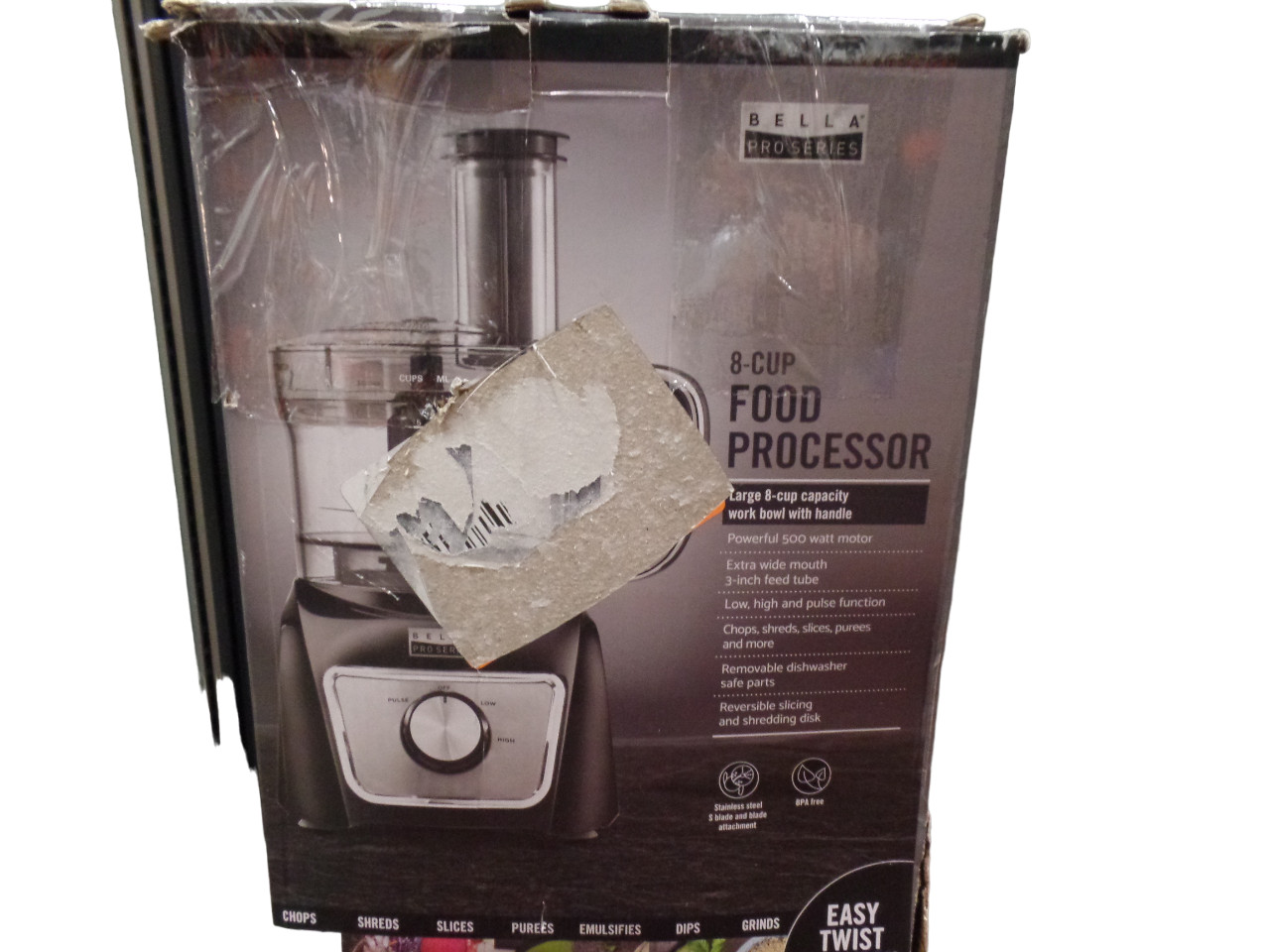 Bella Pro Series 8-Cup Food Processor FP7720A – Black – Free Shipping