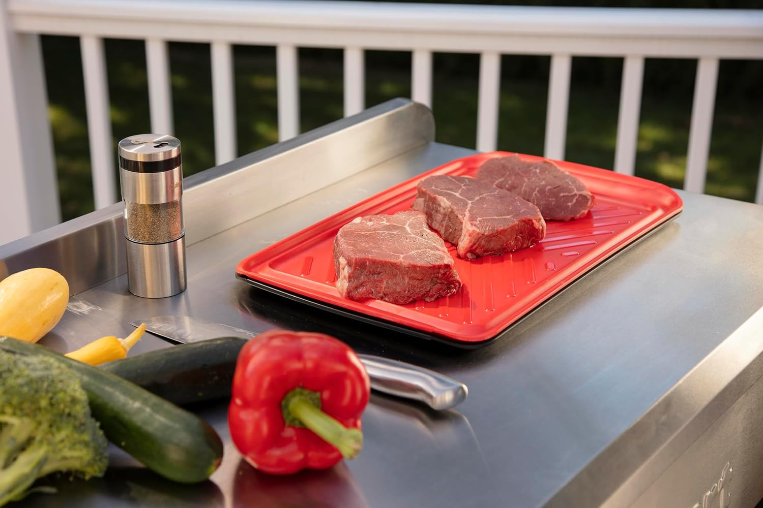 Cuisinart Grilling Prep & Serve Trays, 17X10.5 Inch BBQ Tray Safe for Food Handl
