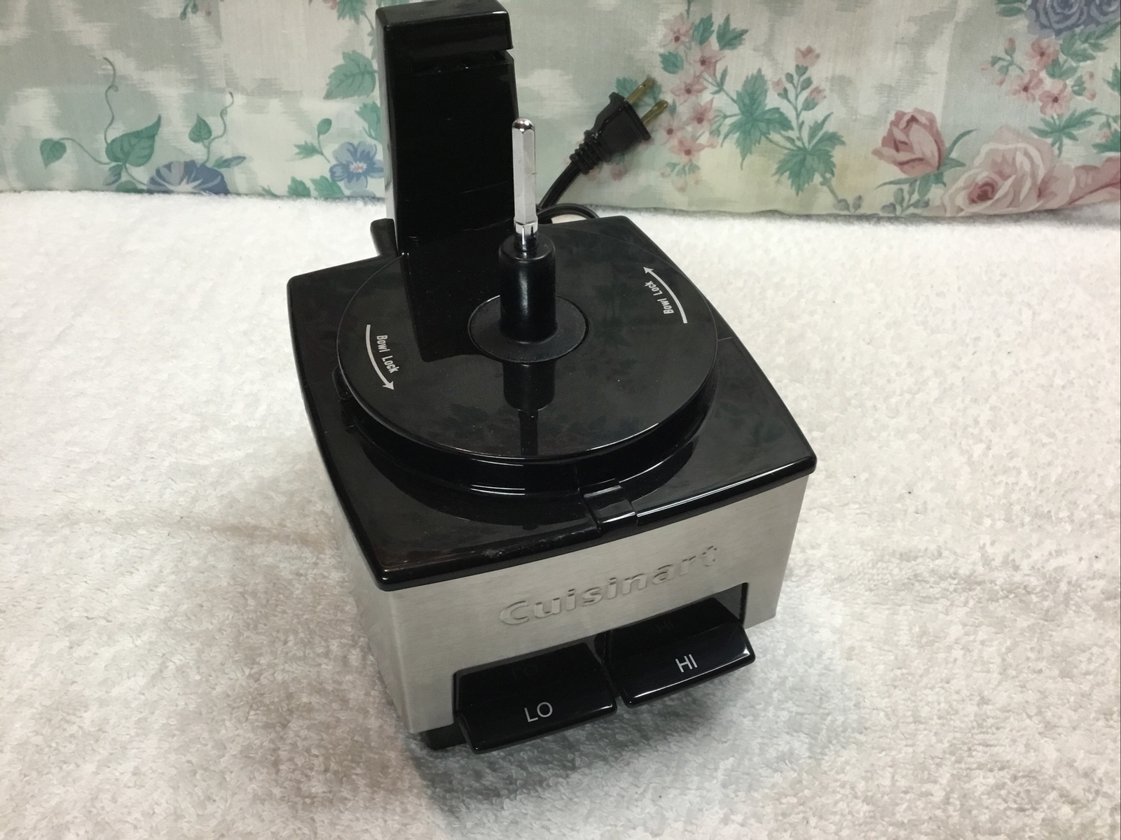Cuisinart DLC-1SS Food Processor Stainless Mini Prep BASE ONLY – 2 Speed – WORKS