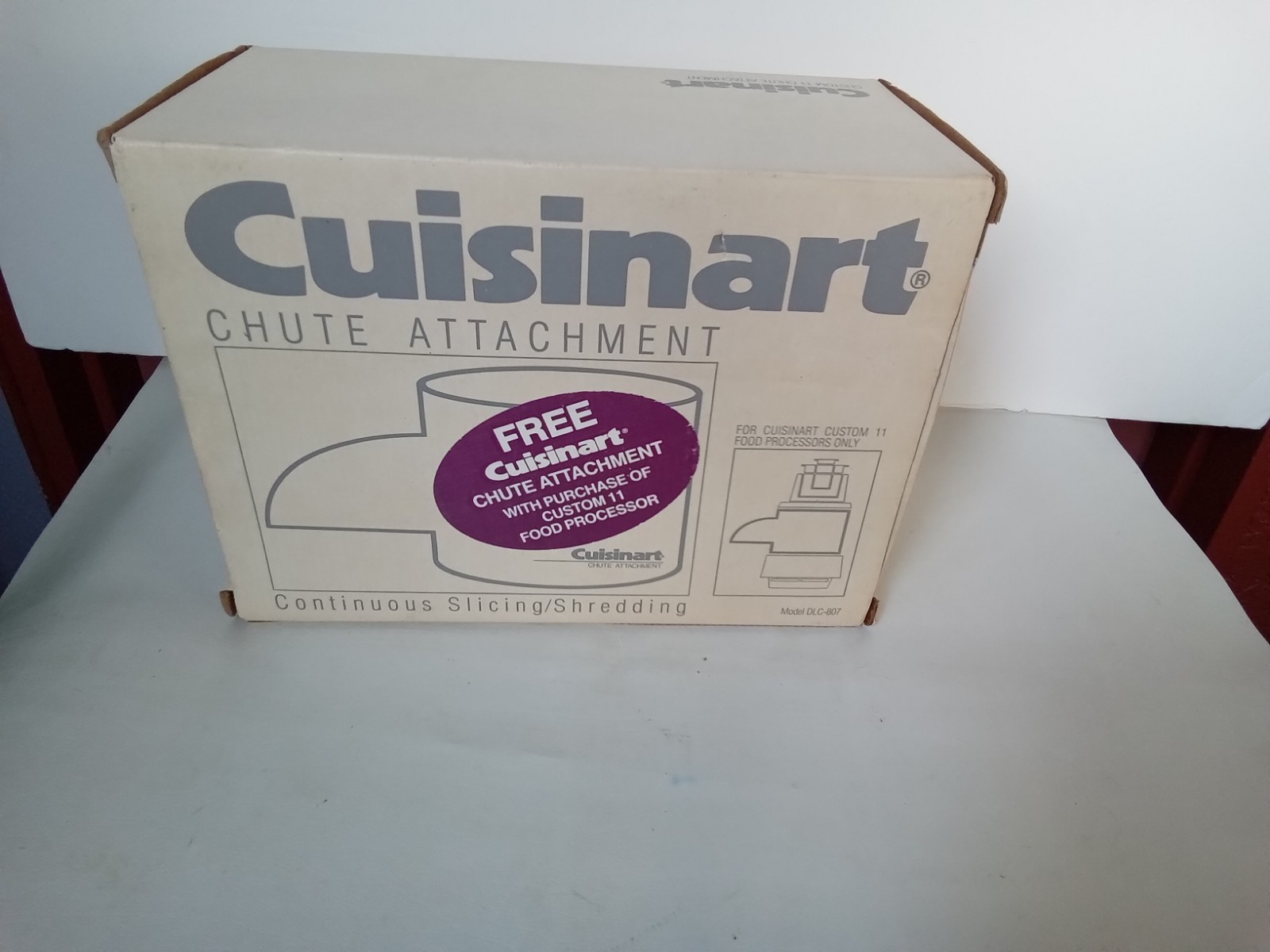 CUISINART CUSTOM 11 FOOD PROCESSOR CHUTE ATTACHMENT MODEL DLC-807 NEW IN BOX