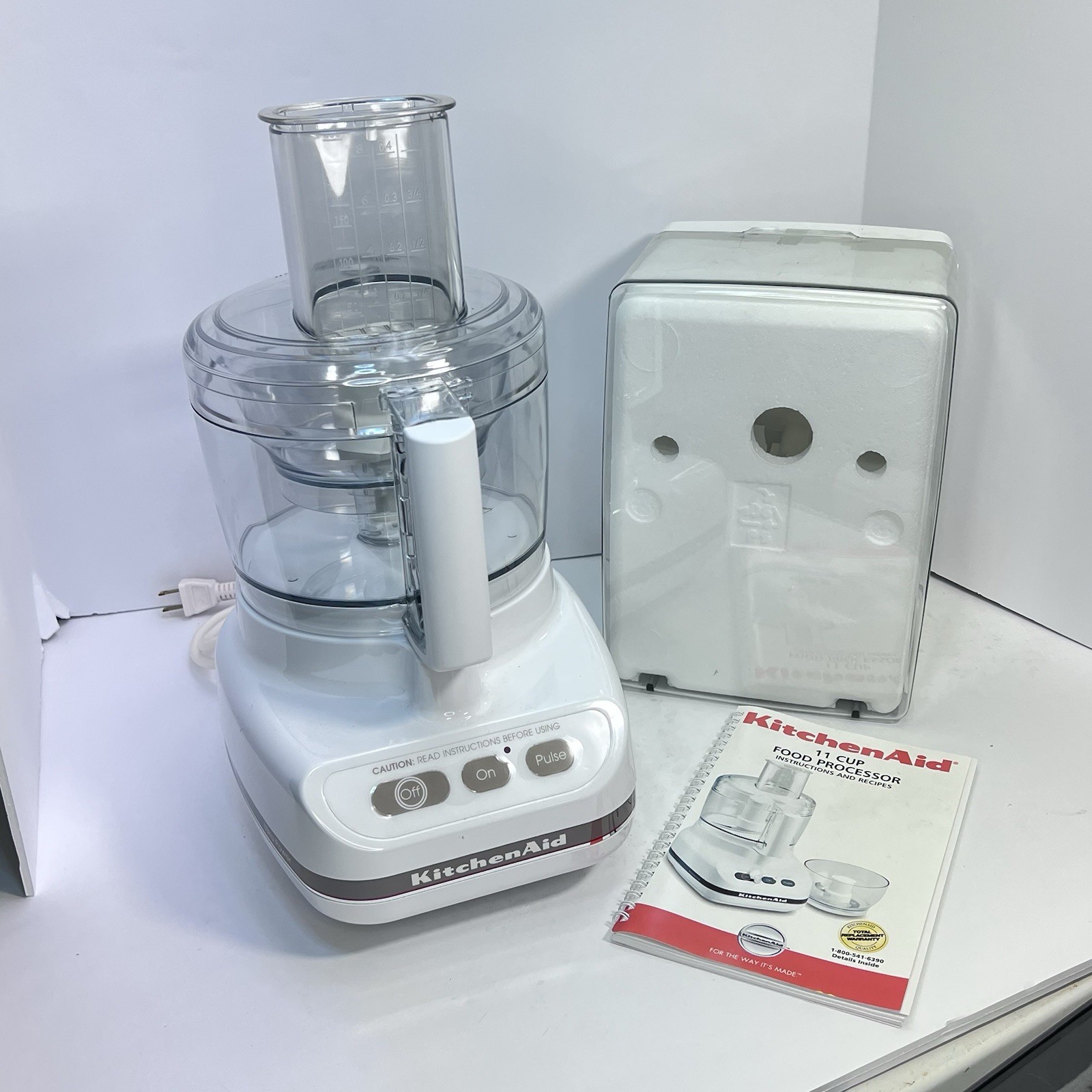 Kitchen Aid Food Processor 11 Cup Model KFP600 WHITE REFURBISHED