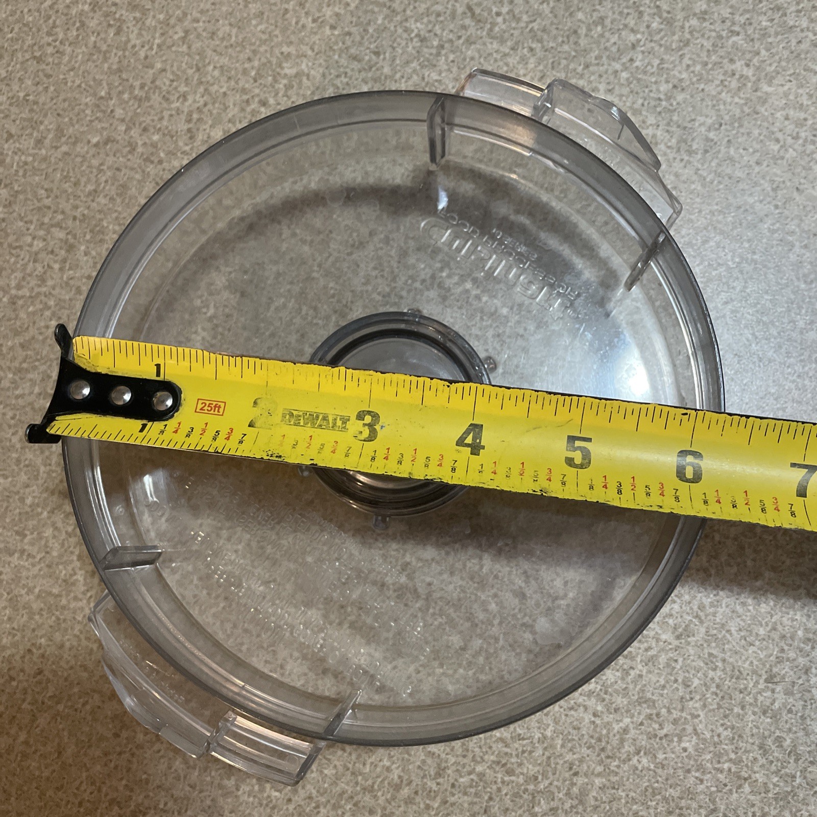 Cuisinart Food Processor Pro Classic 10 Series Round Flat Lid DLC-116GTX w Cap