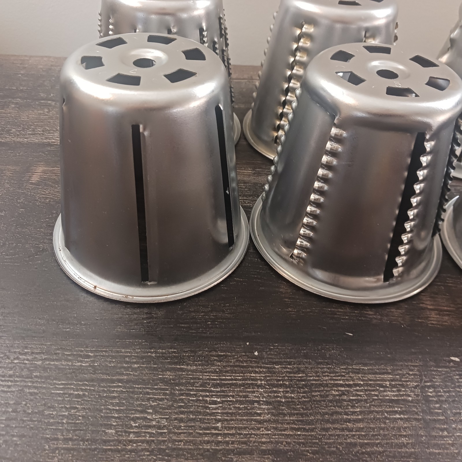 Vtg Saladmaster Food Processor 6 Cones Slicer Grater Shredder w/ Guard