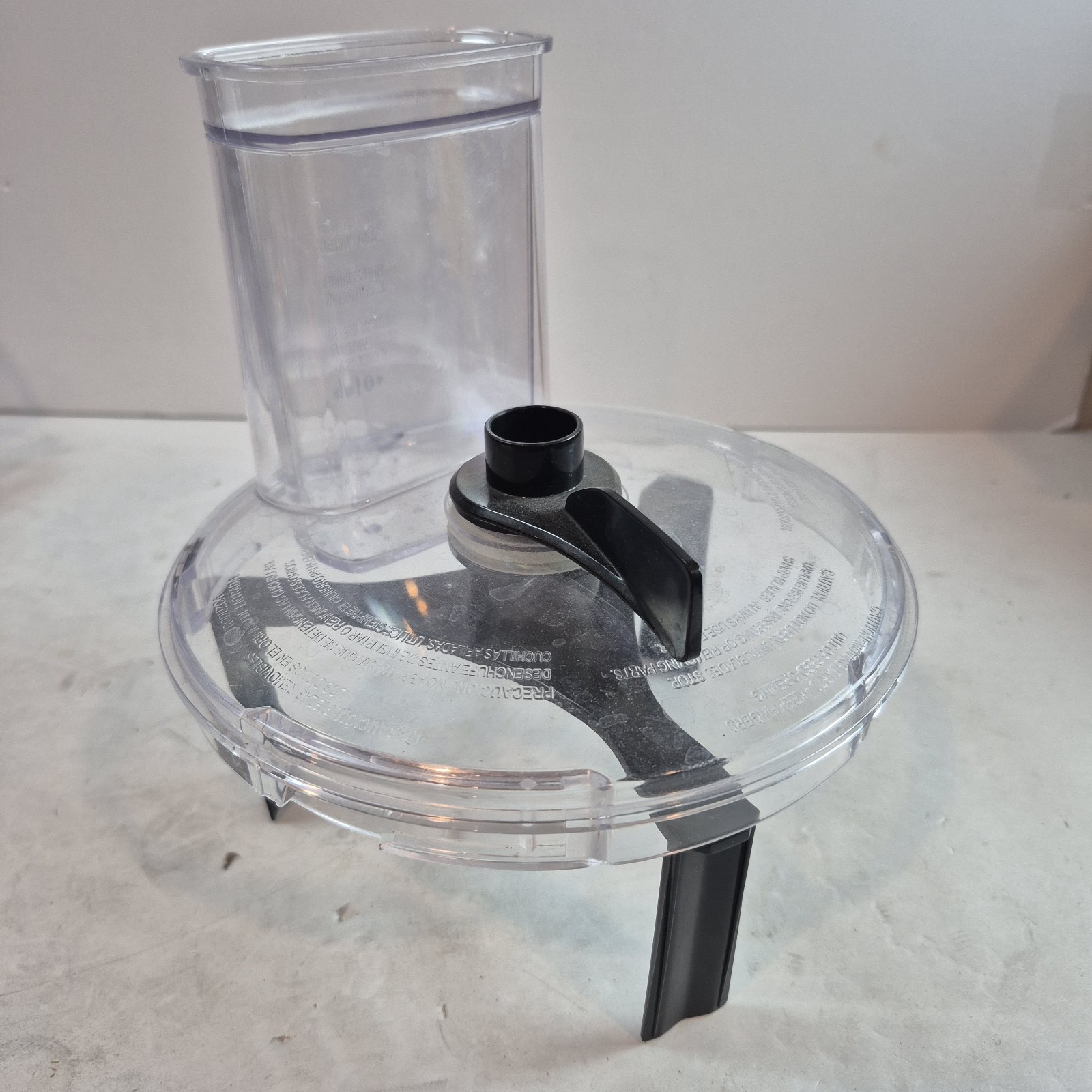 Hamilton Beach 70730 Food Processor Lid Cover Clear with Scraper and Plunger