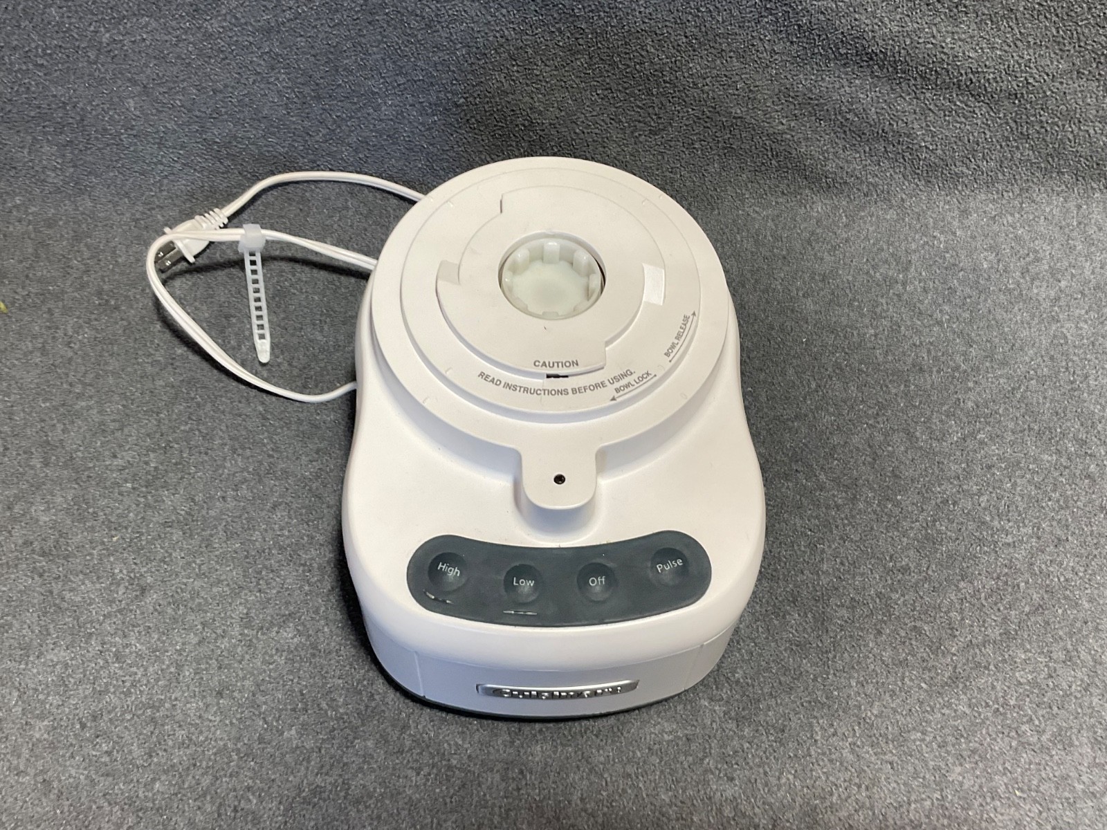 Cuisinart FP-1300 Food Processor Housing Base White Motor Body Tested