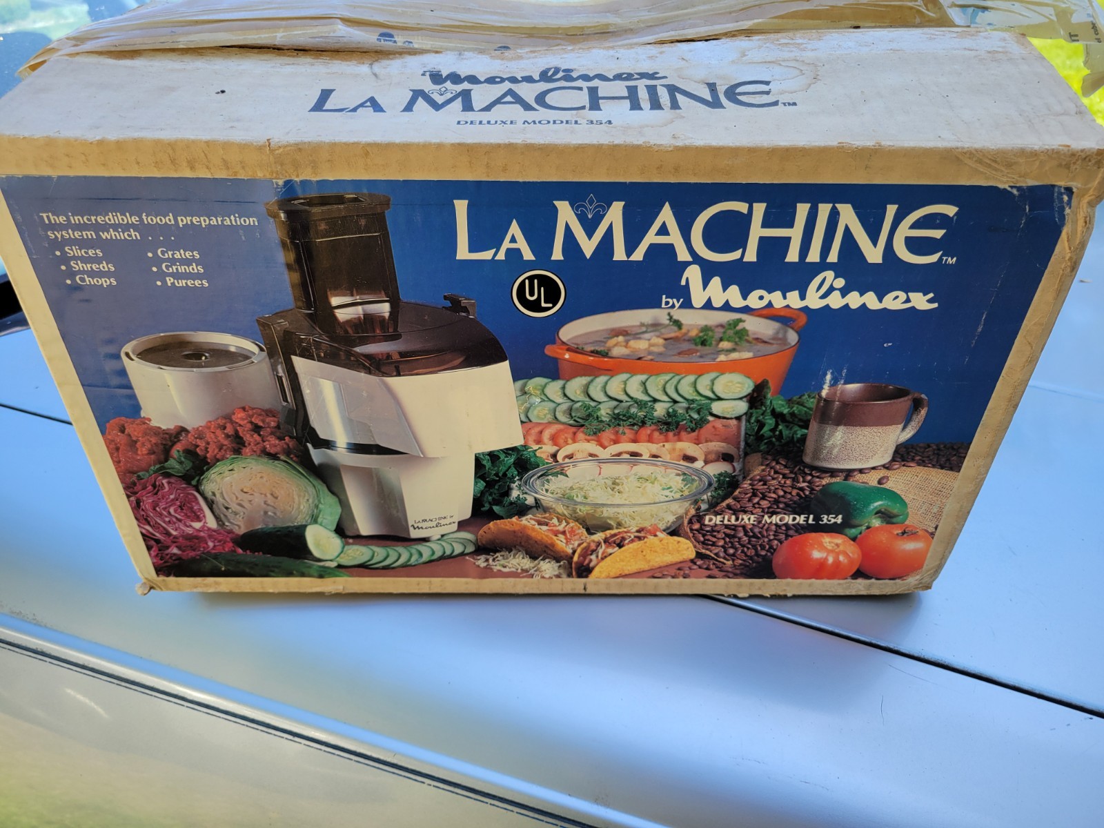 NEW never used Vintage La Machine Moulinex #354 Deluxe Food Processor New In Box