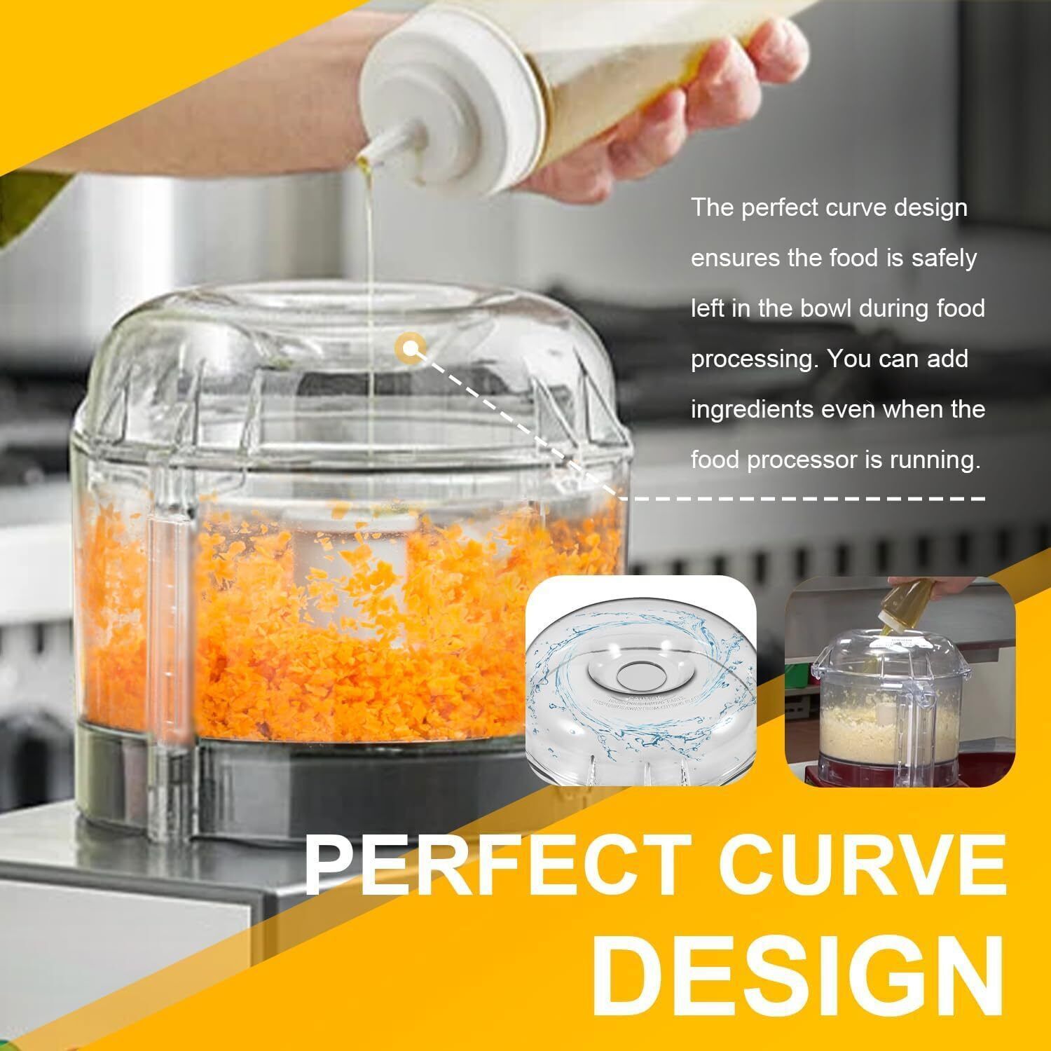 106458S Cutter Bowl Lid Fit for Robot Coupe R100B R100BCLR R101B R2 R2B R2 Dice
