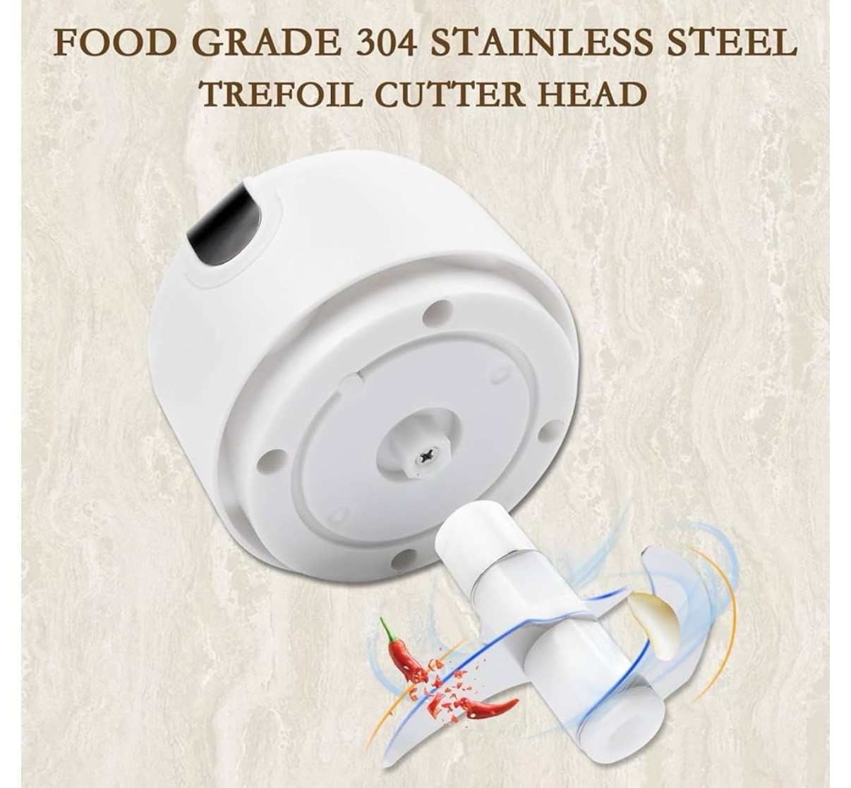 Electric Garlic Grinder Chopper Press Masher Vegetable Food Fruit Meat Crusher