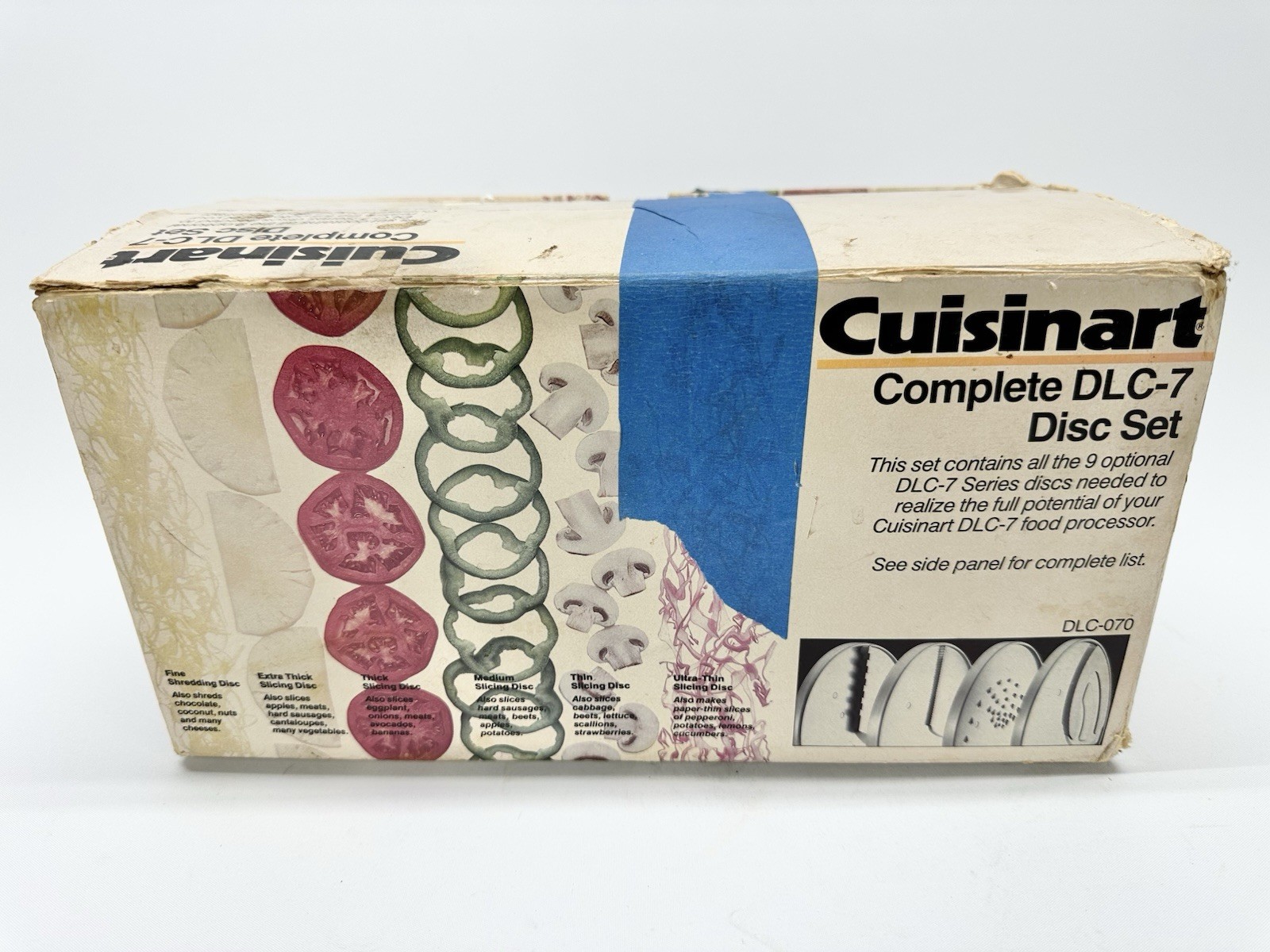 Cuisinart 9 Optional Discs Set for Food Processor DLC-070 DLC-7