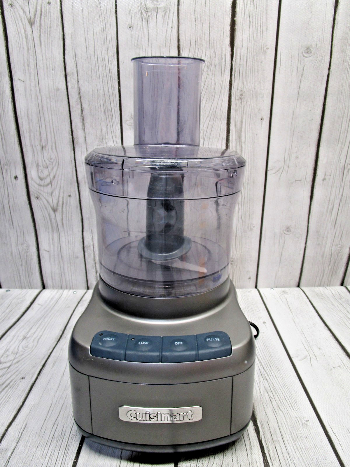 Cuisinart Cup Food Processor FP-8 8 – Gunmetal w/ Bowl, Pusher & Blade – TESTED