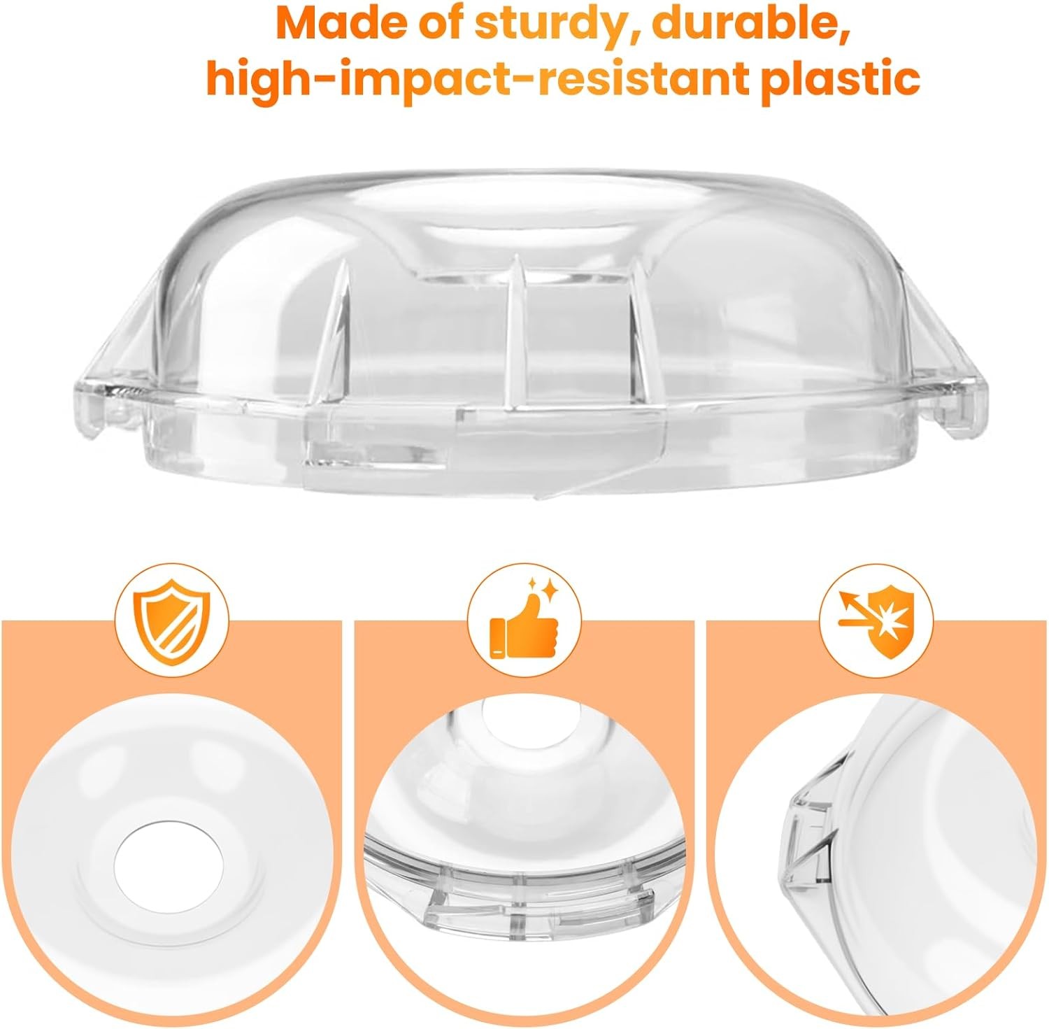 106458S Cutter Bowl Lid for Robot Coupe R2 R2N R2B R2 Dice R101B Food Processors