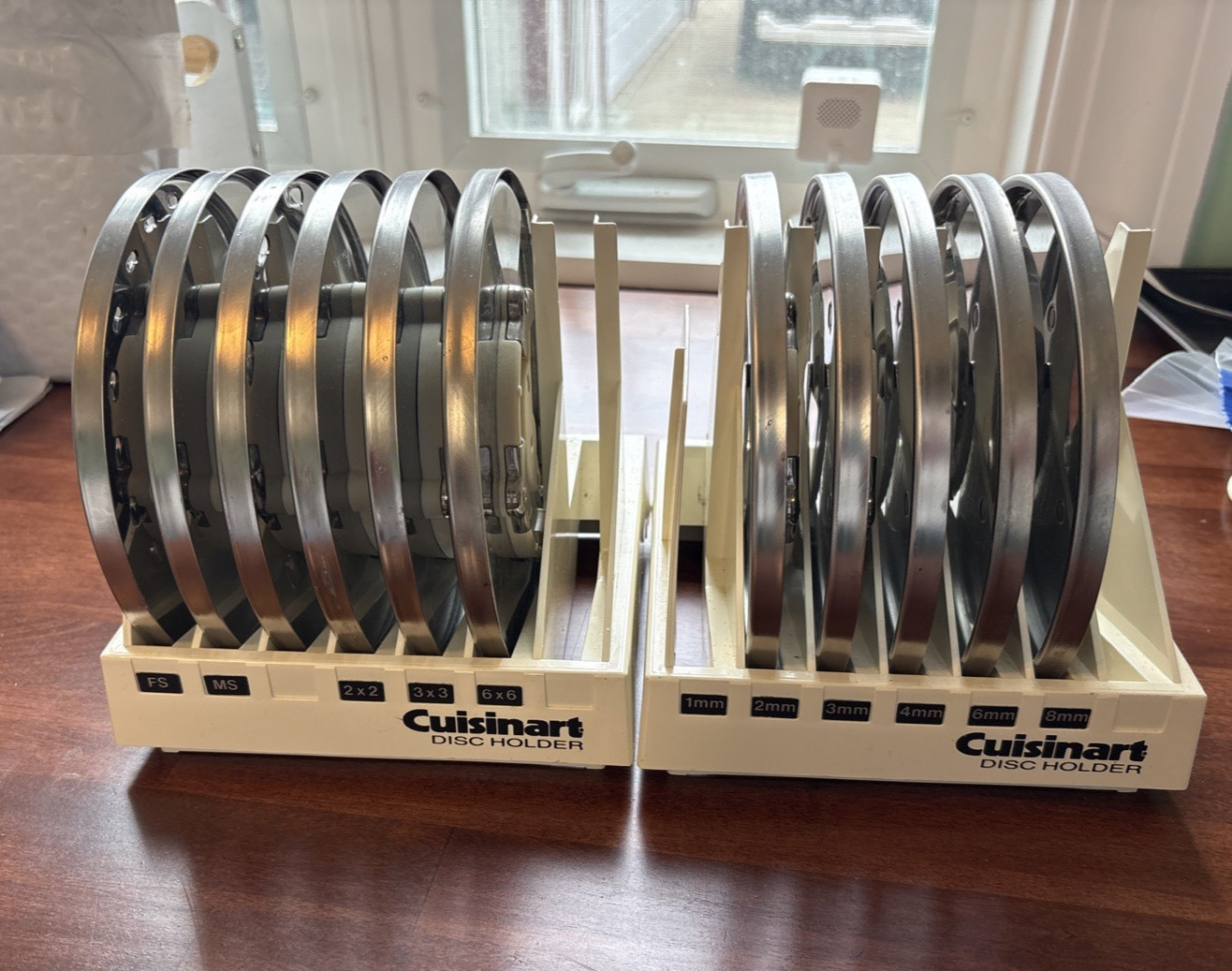 Cuisinart DLC-7 Food Processor Disc Blade Set of 11 Blades w/ Holder