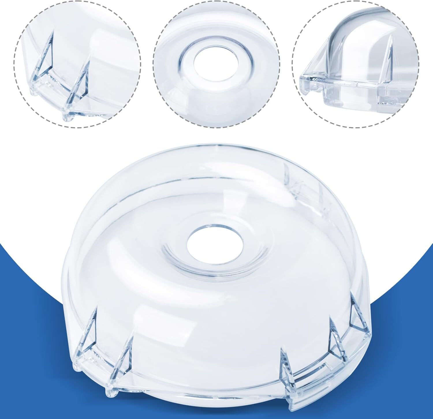 106458S Cutter Bowl Lid for Robot Coupe R2,R2B, R2 Dice, R2 Ultra Dice, R100BCLR
