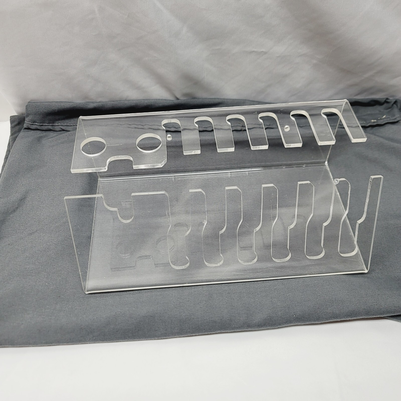 Acrylic 9 Slot Holder For Disc Blades & Attachments made for Cuisinart DLC