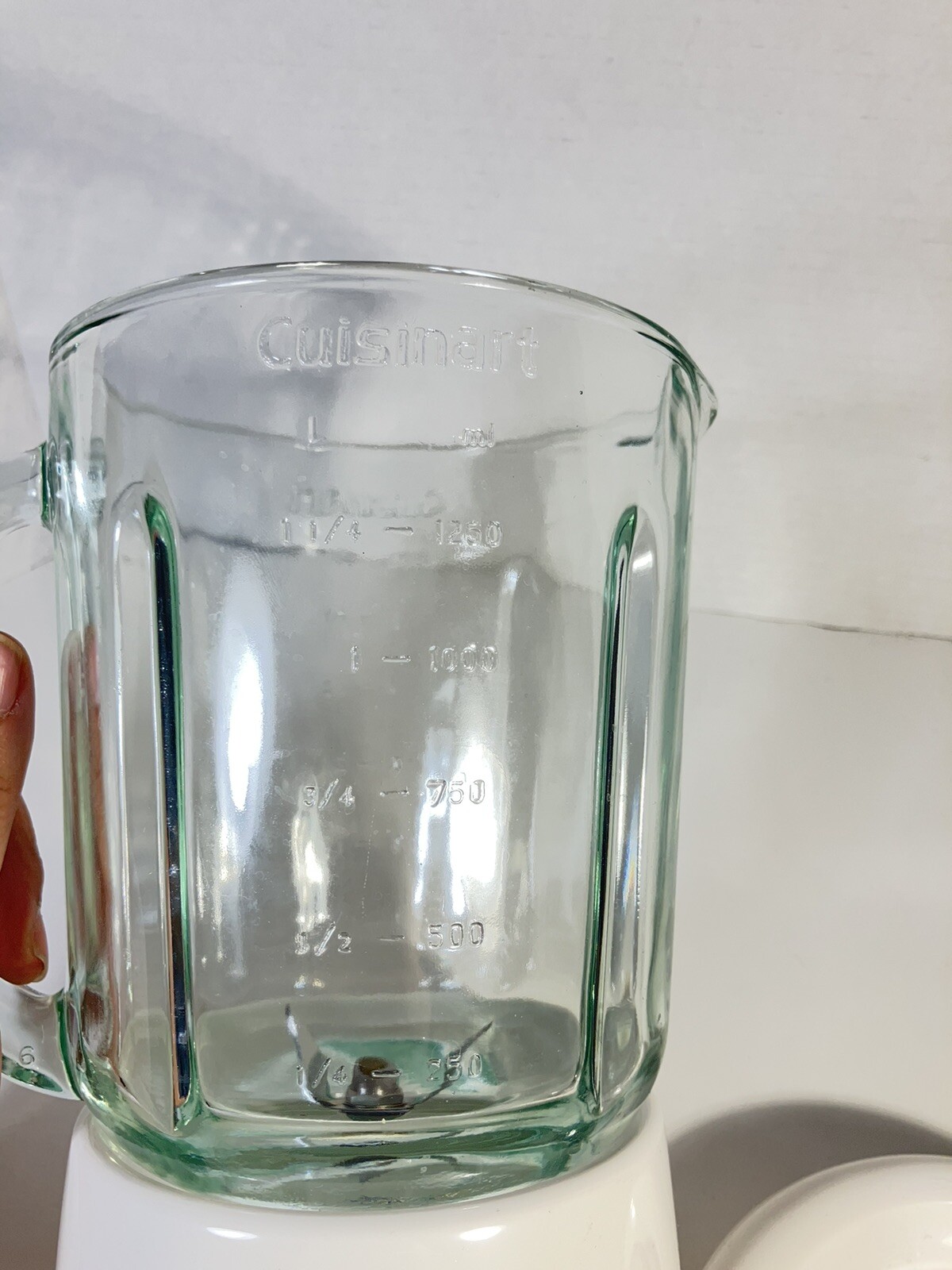 Cuisinart Smart Power Duet Processor Blender Glass Pitcher & Blade BFP-703 White