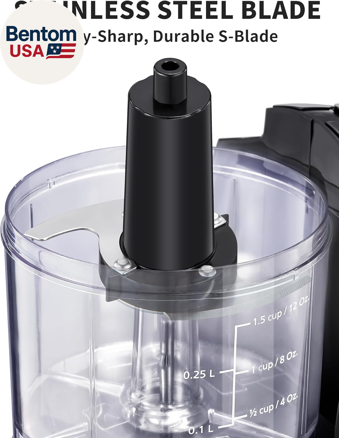 1.5-Cup One-Touch Electric Food Chopper, 100W Mini Food Processor Meat Grinder,
