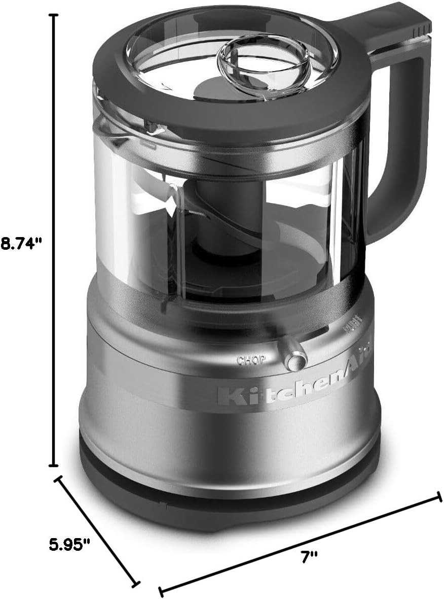 3.5 Cup Food Chopper KFC3516CU, Contour Silver