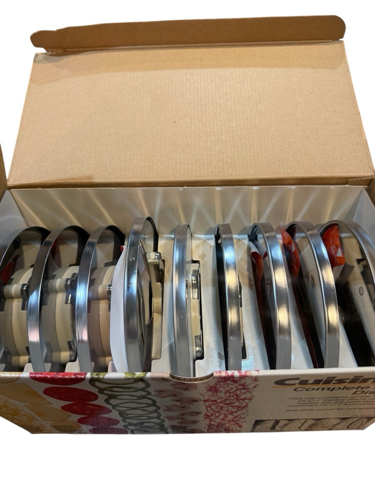 Cuisinart Complete DLC-7, 9 disc set Made in Japan DLC-070 Discs Open Box