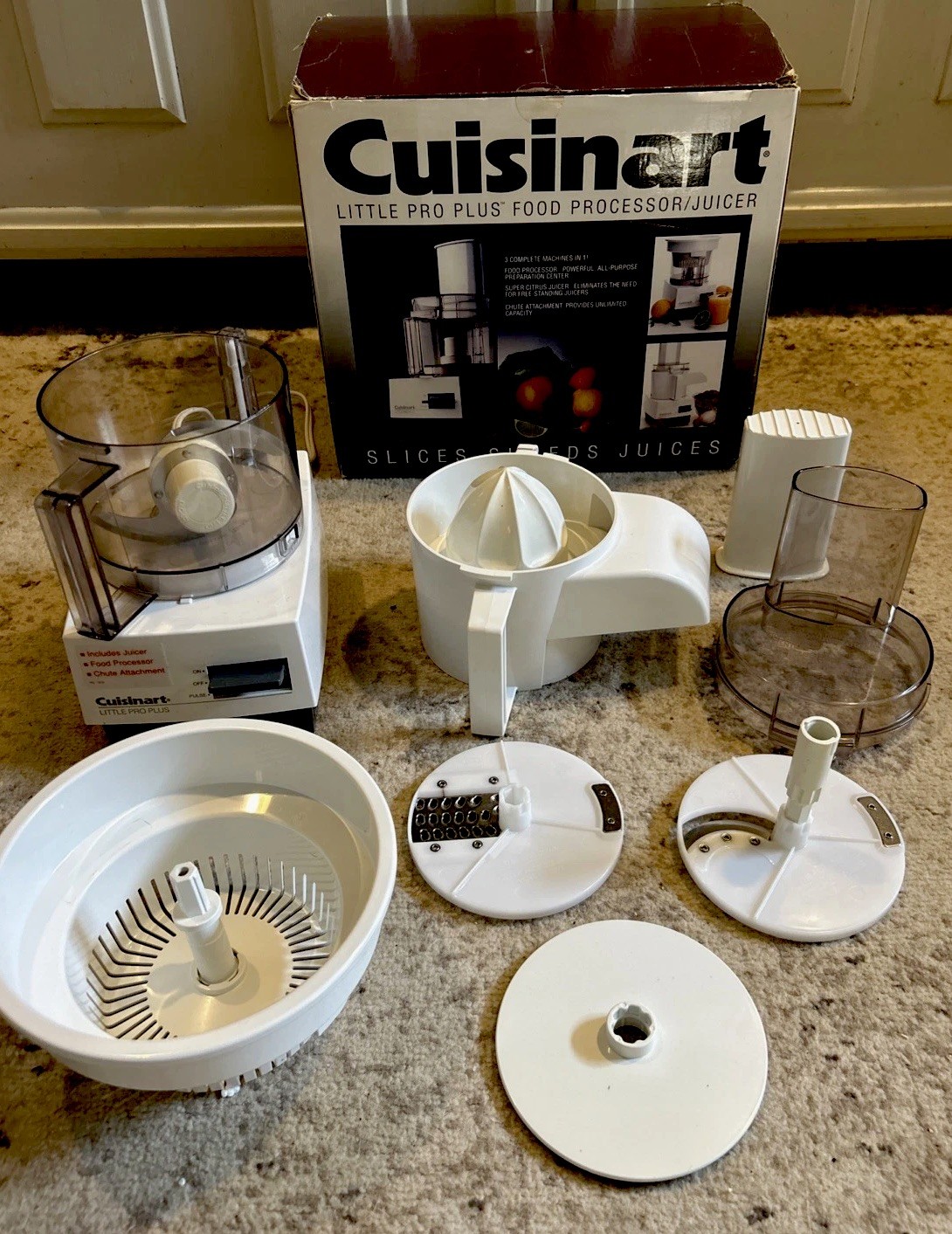 Vintage Cuisinart Little Pro Plus (LPP) Food Processor Juicer Tested