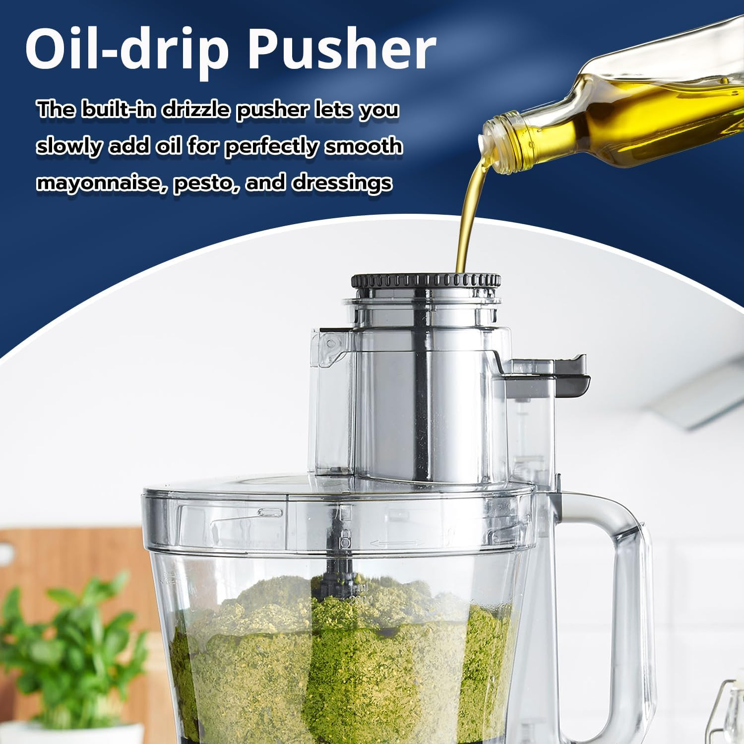 14 Cup Food Processor – XL Bowl Food Processor with Large Feed Chute, French Fry