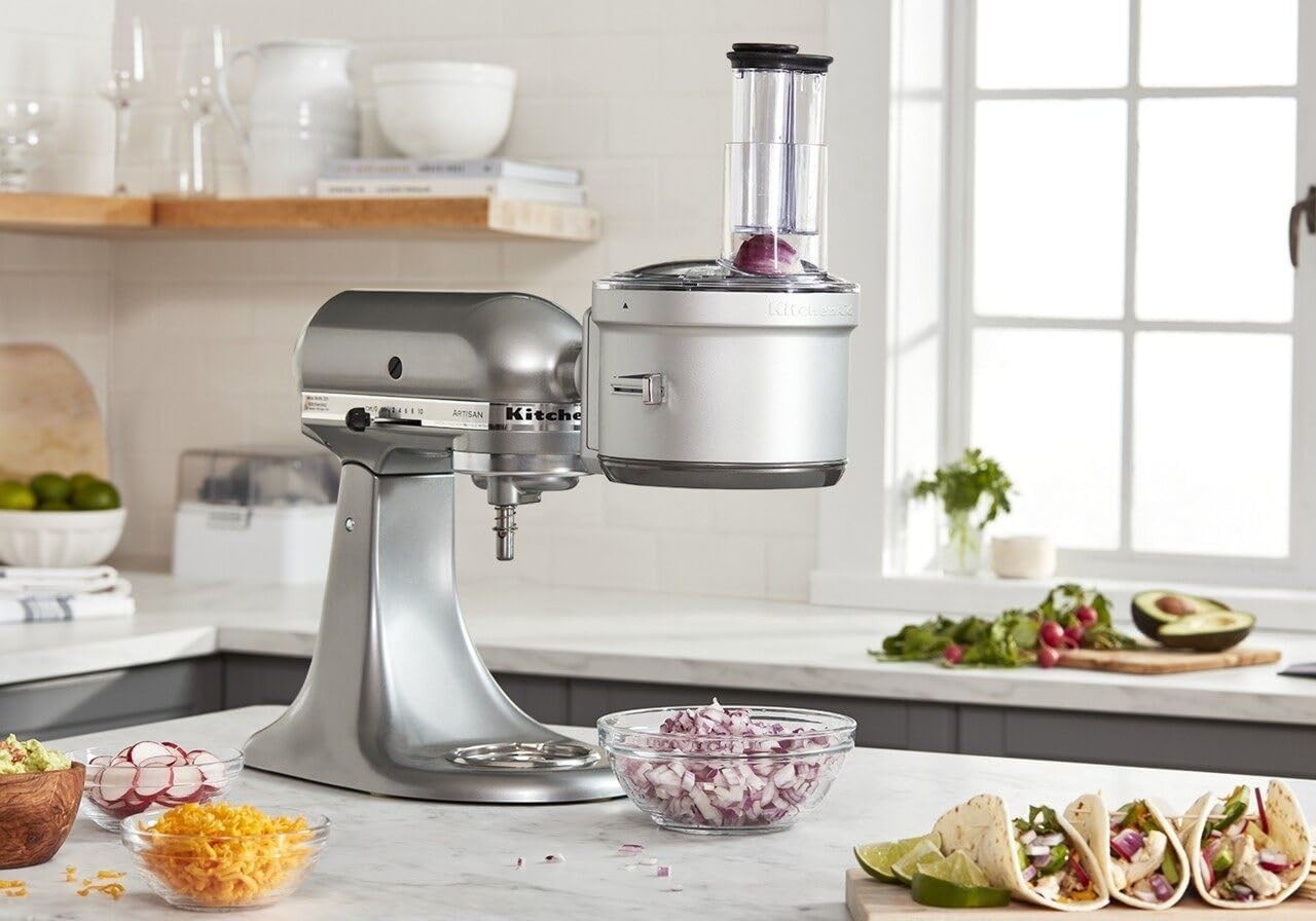 KitchenAid Stand Mixer Attachment, Food Processor with Commercial Food KSM2FPA