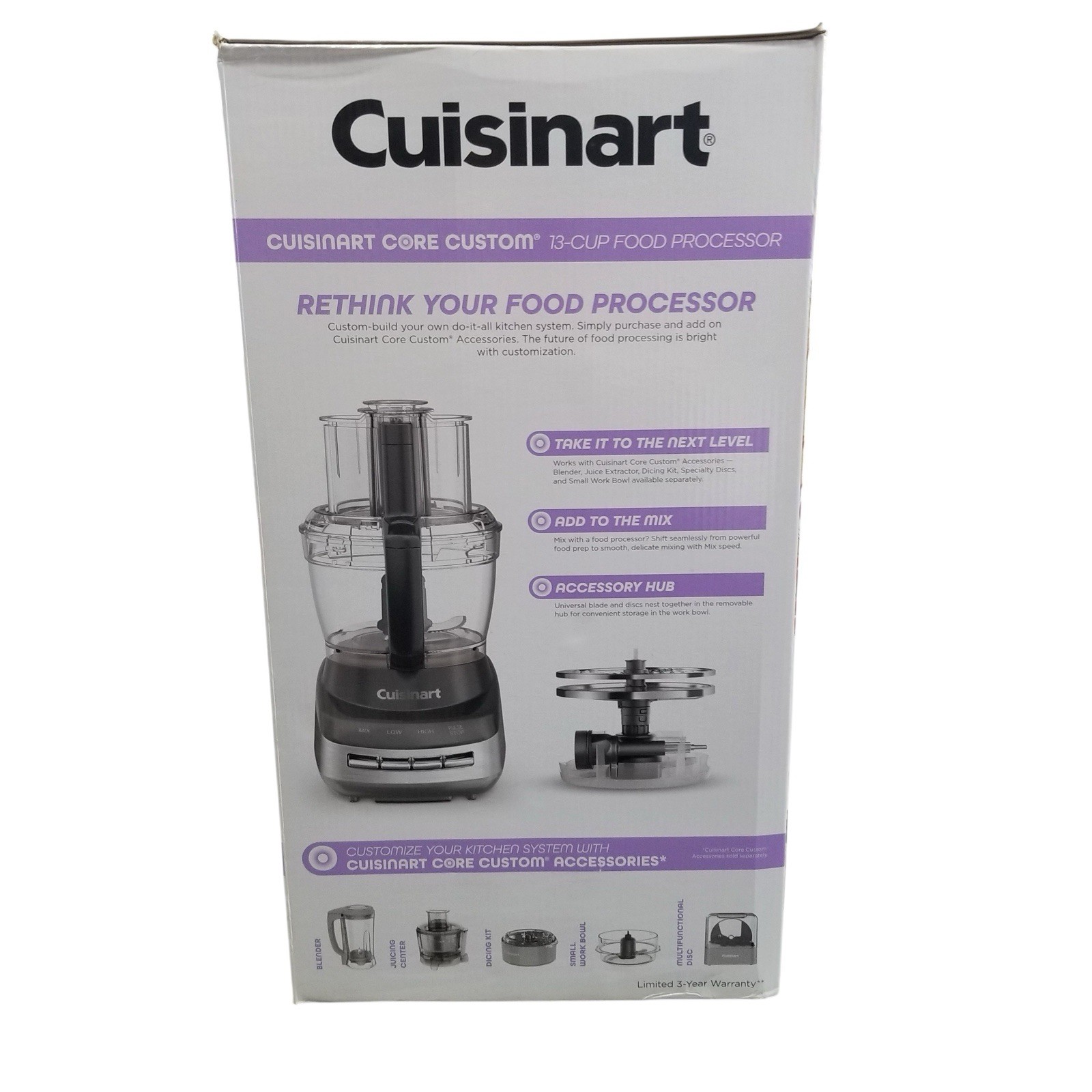Cuisinart Core Custom 13-Cup Food Processor • Chop, Puree, Shred, Slice & More