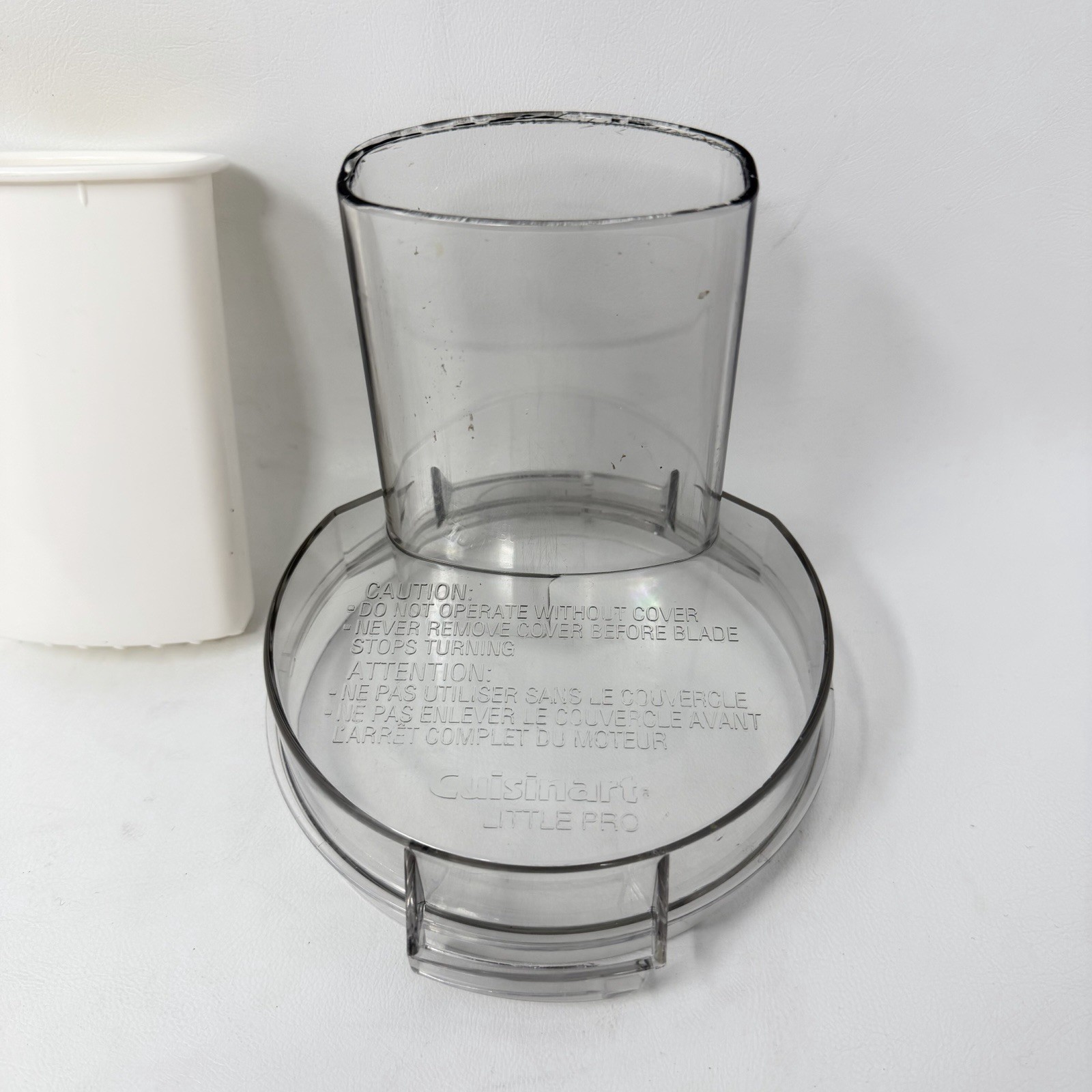 Cuisinart Little Pro Plus TX Processor Replacement Lid & Food Pusher DLC-504TX