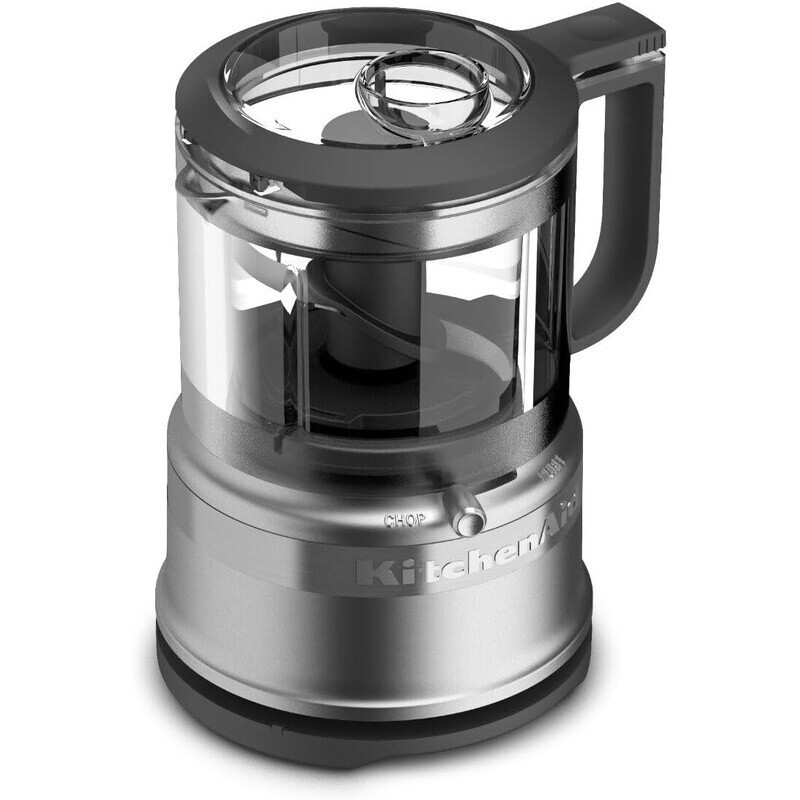 3.5 Cup Food Chopper Mini Processor W/ Locking Blade & Easy Pour Spout 240 Watts