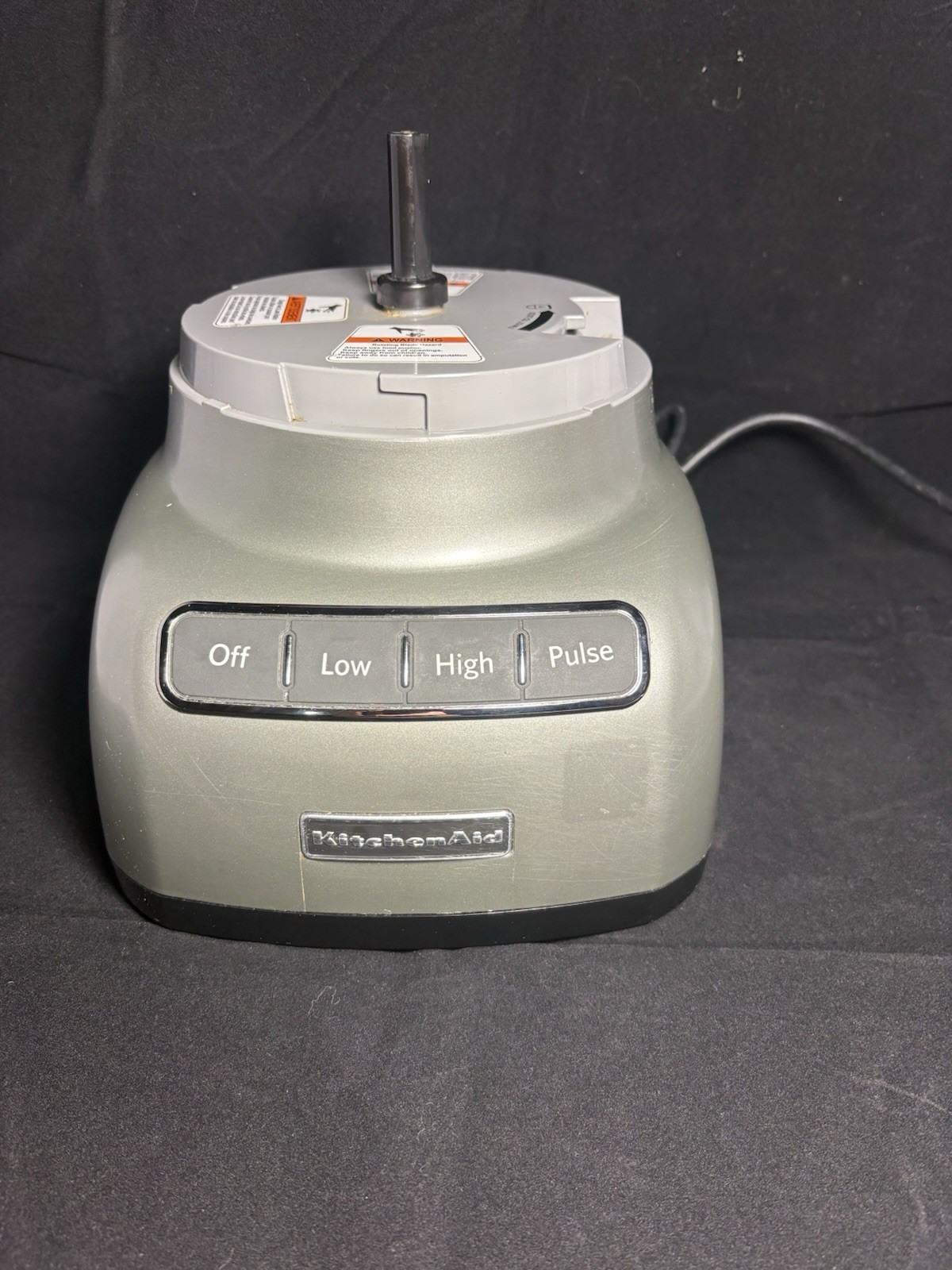 KitchenAid KFP0922CU0 Food Processor Base Motor Unit Only Silver Gray Tested