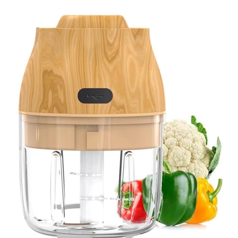 Electric Garlic, Fruit, and Vegetable Mini Food Chopper: Compact Wireless Pro…
