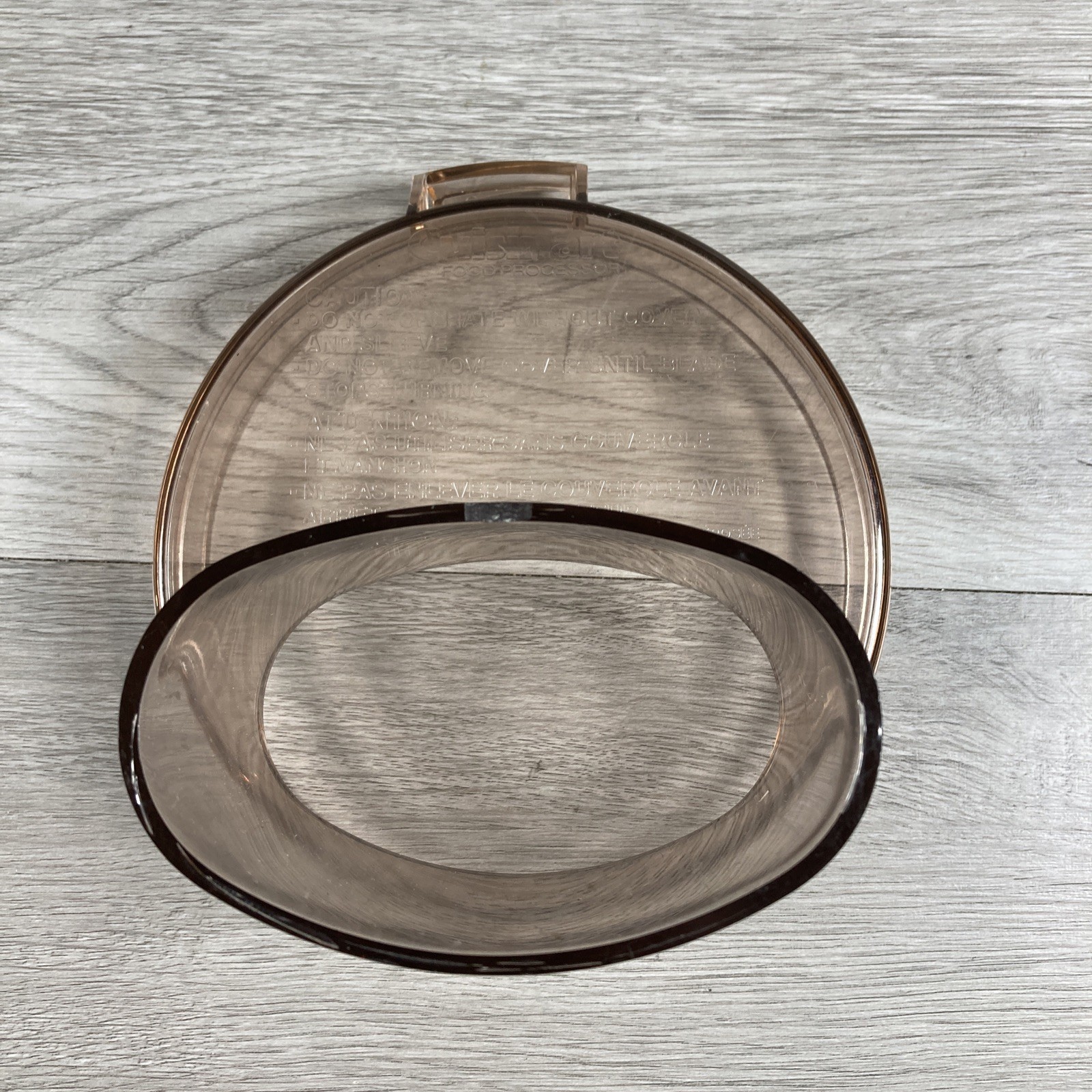 Cuisinart DLC-10E Food Processor Lid Cover Amber Replacement Part CFP-4 5 5A 9
