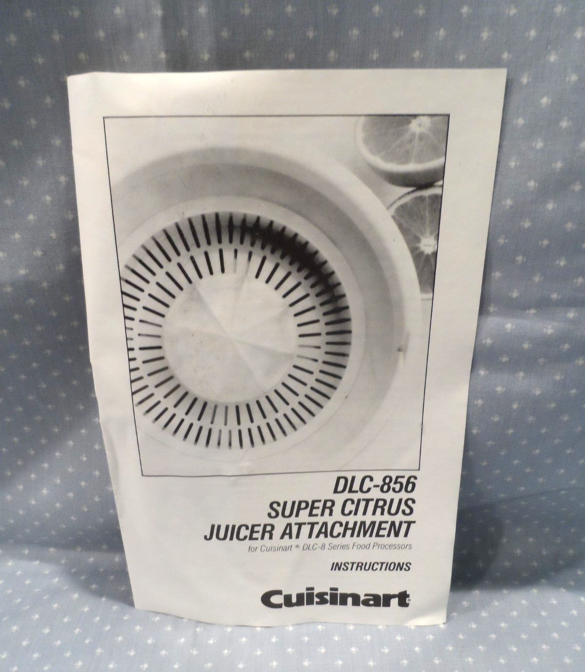 Vintage Cuisinart Super Citrus Juicer DLC-856~ 5 Piece Set W/ 3 Fruit Sizers