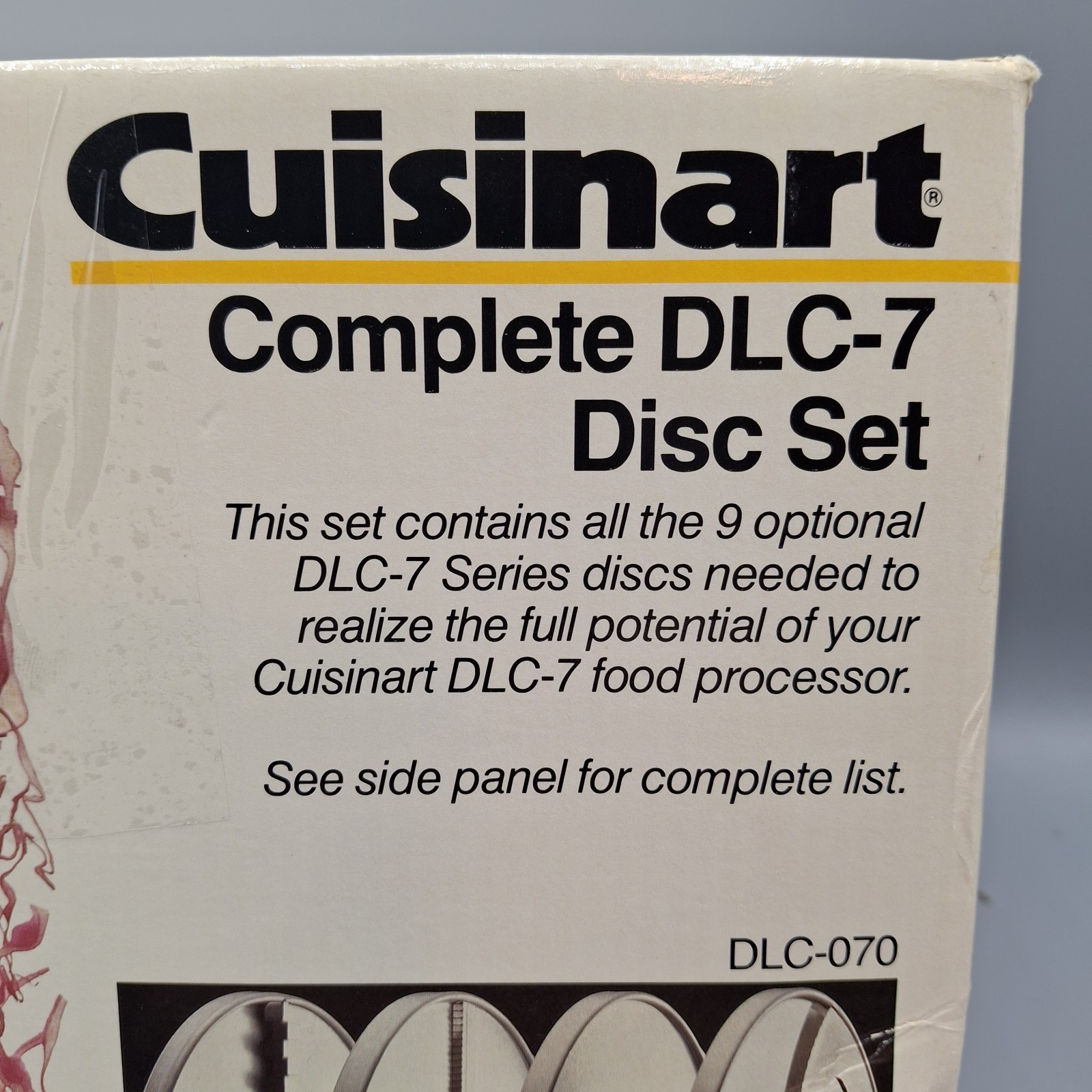 Cuisinart Complete DLC-070 9 Discs Blade Set for the DLC-7, Made In Japan