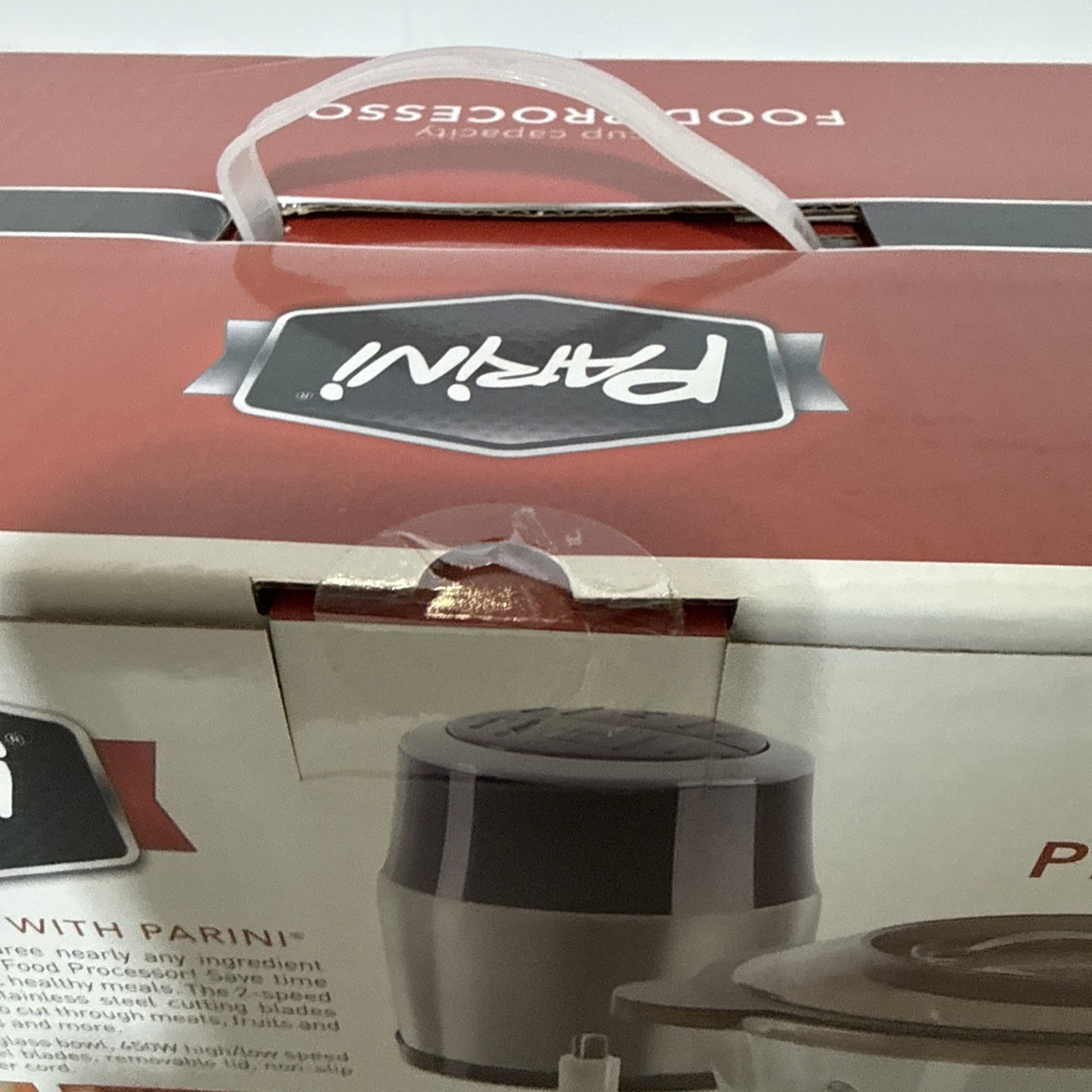 NEW Parini Food Processor, 8 Cup 2 Speed 450w, BPA free, Stainless-Steel Blades