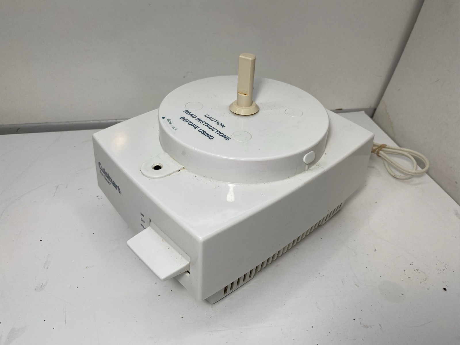 Cuisinart Pro Classic Food Processor White DLC-10S TX Motor Base Tested Working