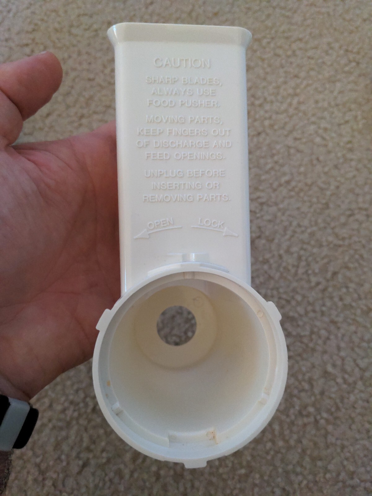 Presto Salad Shooter Plus 0296001 Part, Food Feed Tube Chute – Fast Shipping