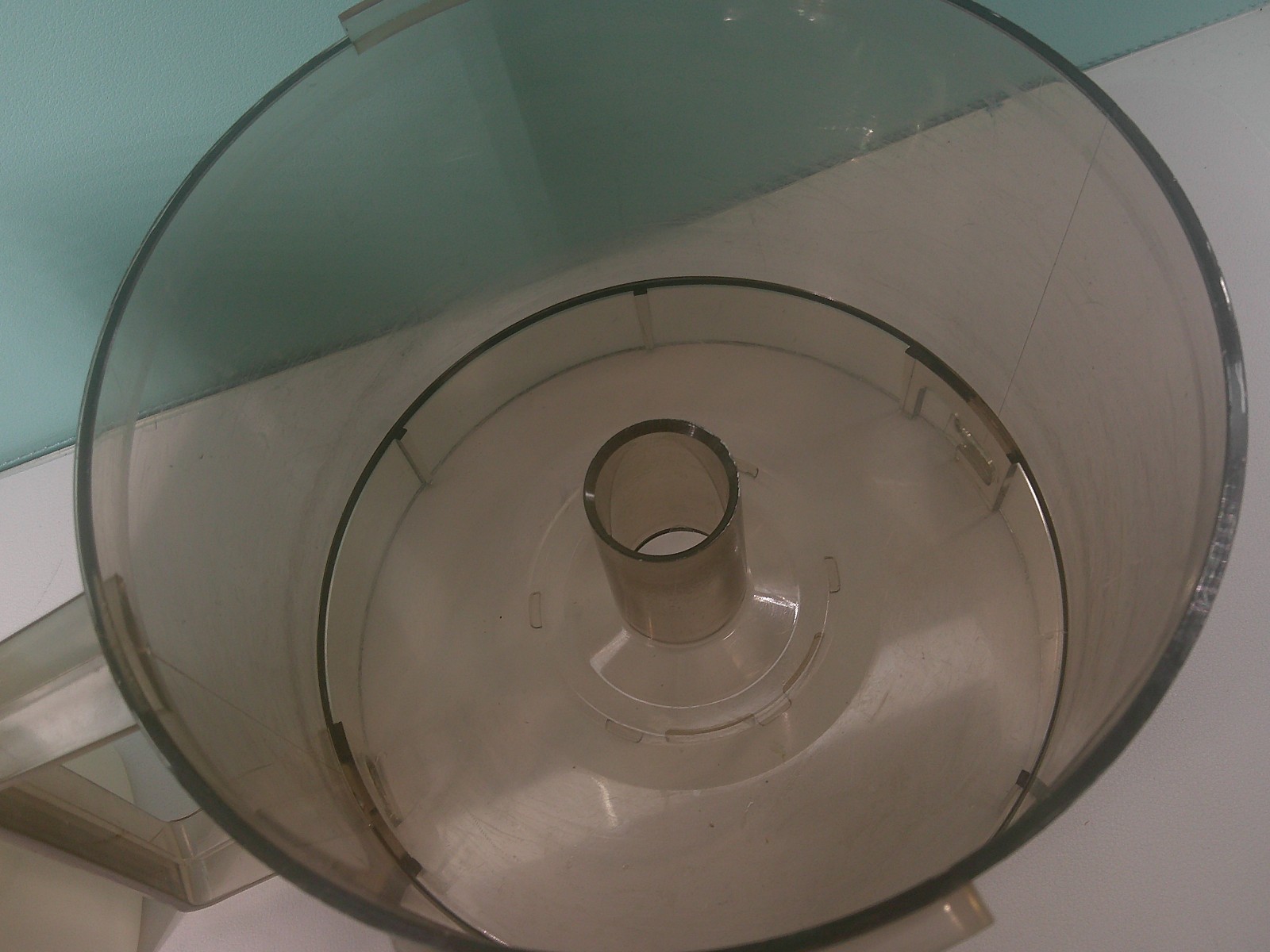 Sears Food Processor V80 V870 Replacement Work Bowl Amber Color pusher & Lid