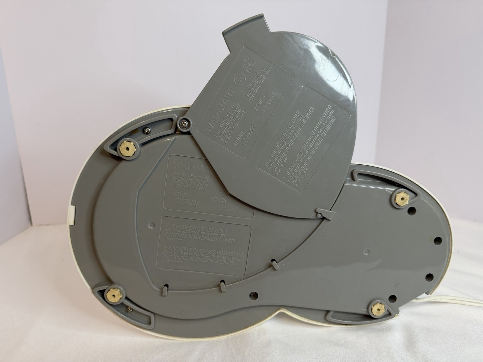 General Electric 4 Speed Food Processor Model 106622F Replacement Base ONLY T12