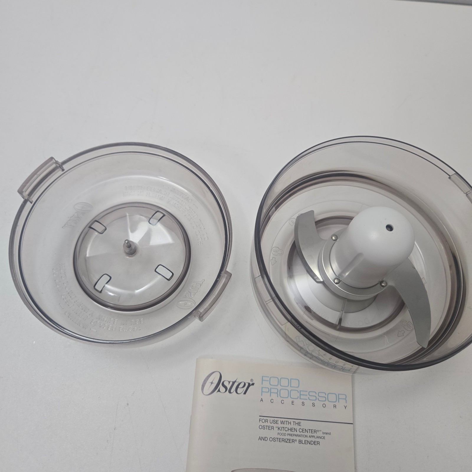 Vintage Oster Food Processor Accessory for Oster Blender Model 5900-06 w/Book