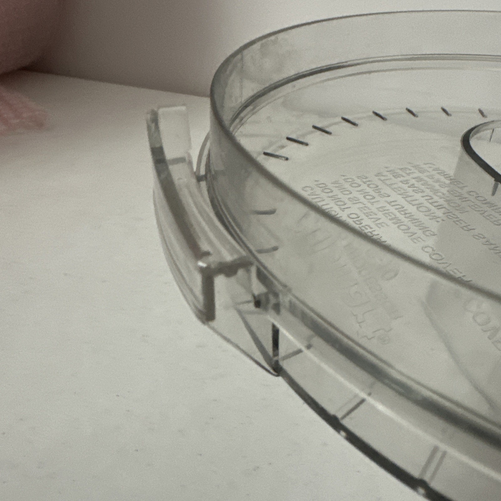 Cuisinart DLC-10 Food Processor Lid Chute Part DLC-117BGTX DLC-118BGTX No Pusher