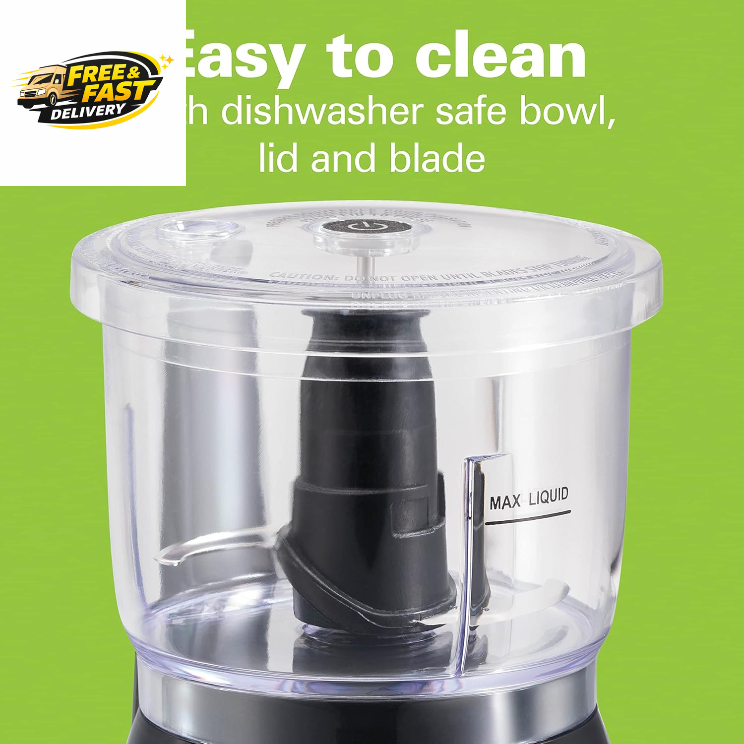 Electric Vegetable Chopper & Mini Food Processor, 3-Cup, 350 Watts, for Dicing,