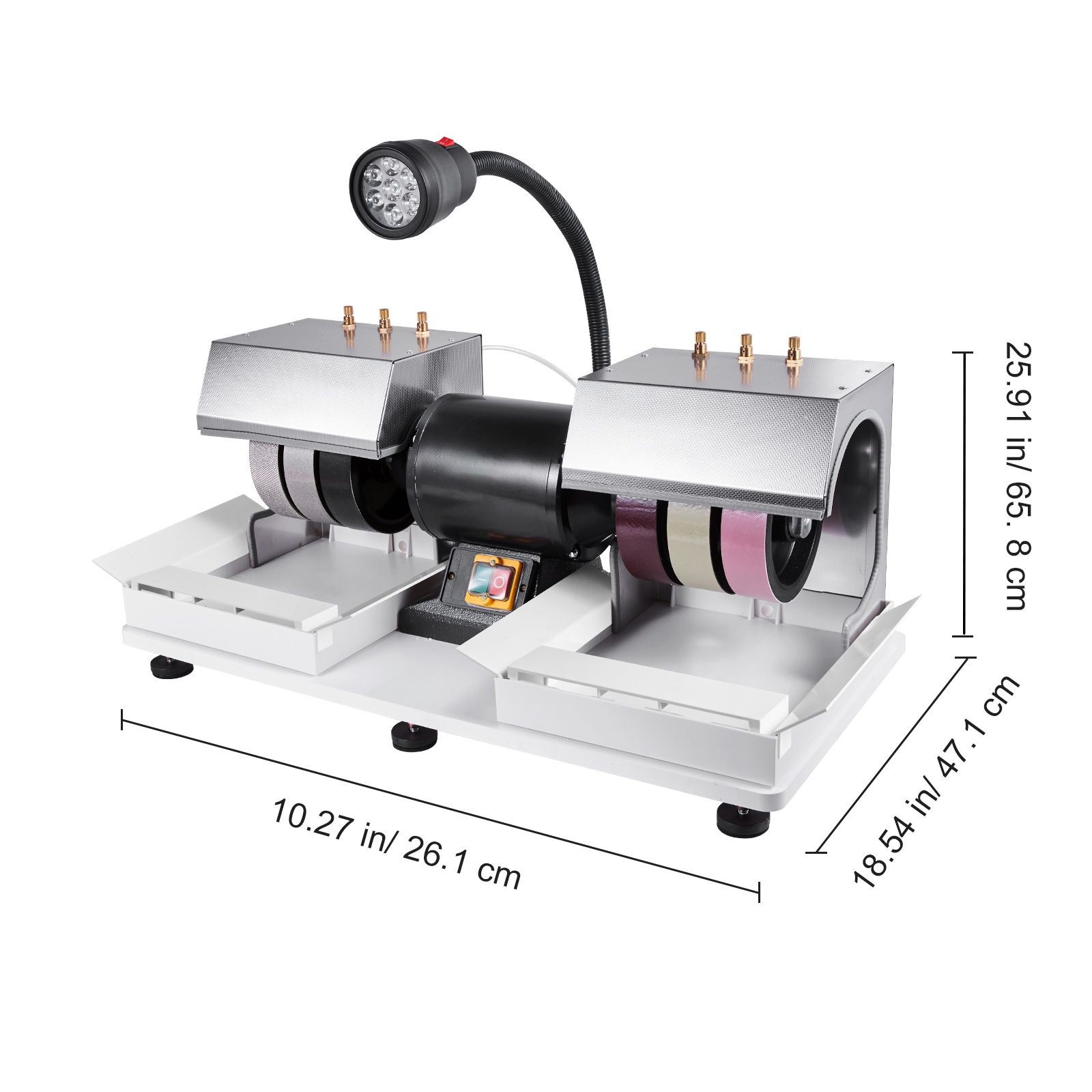 Stainless Steel Vegetable Slicer: 550W, 1600 RPM, 3 Shred & 2 Slice Disks