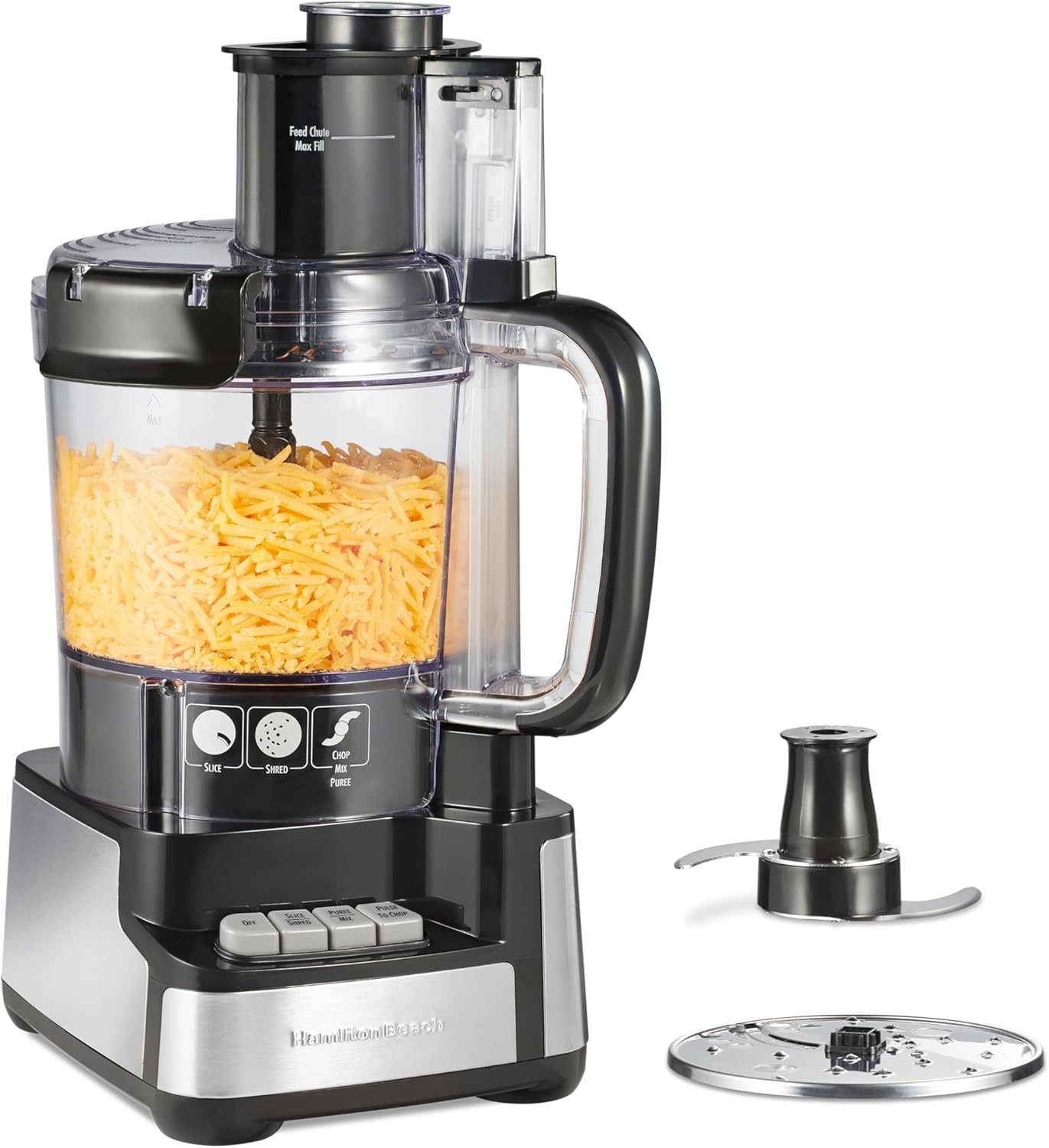 Hamilton Beach Stack & Snap Food Processor 12 Cup 450 Watt BPA Free Black 70725A