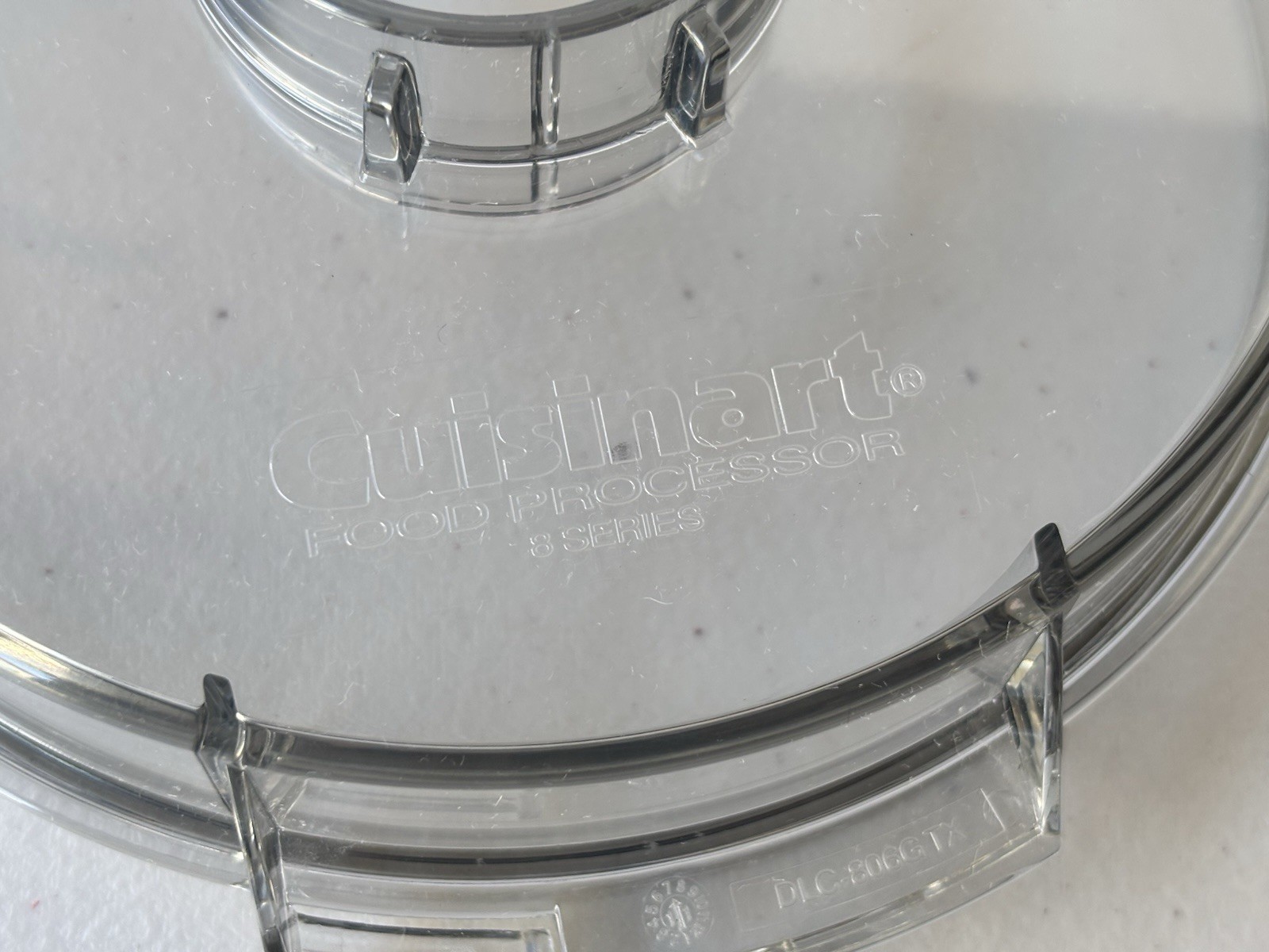 Cuisinart Pro Custom 11 Food Processor DLC-8 Flat Lid DLC-806GTX With Cap