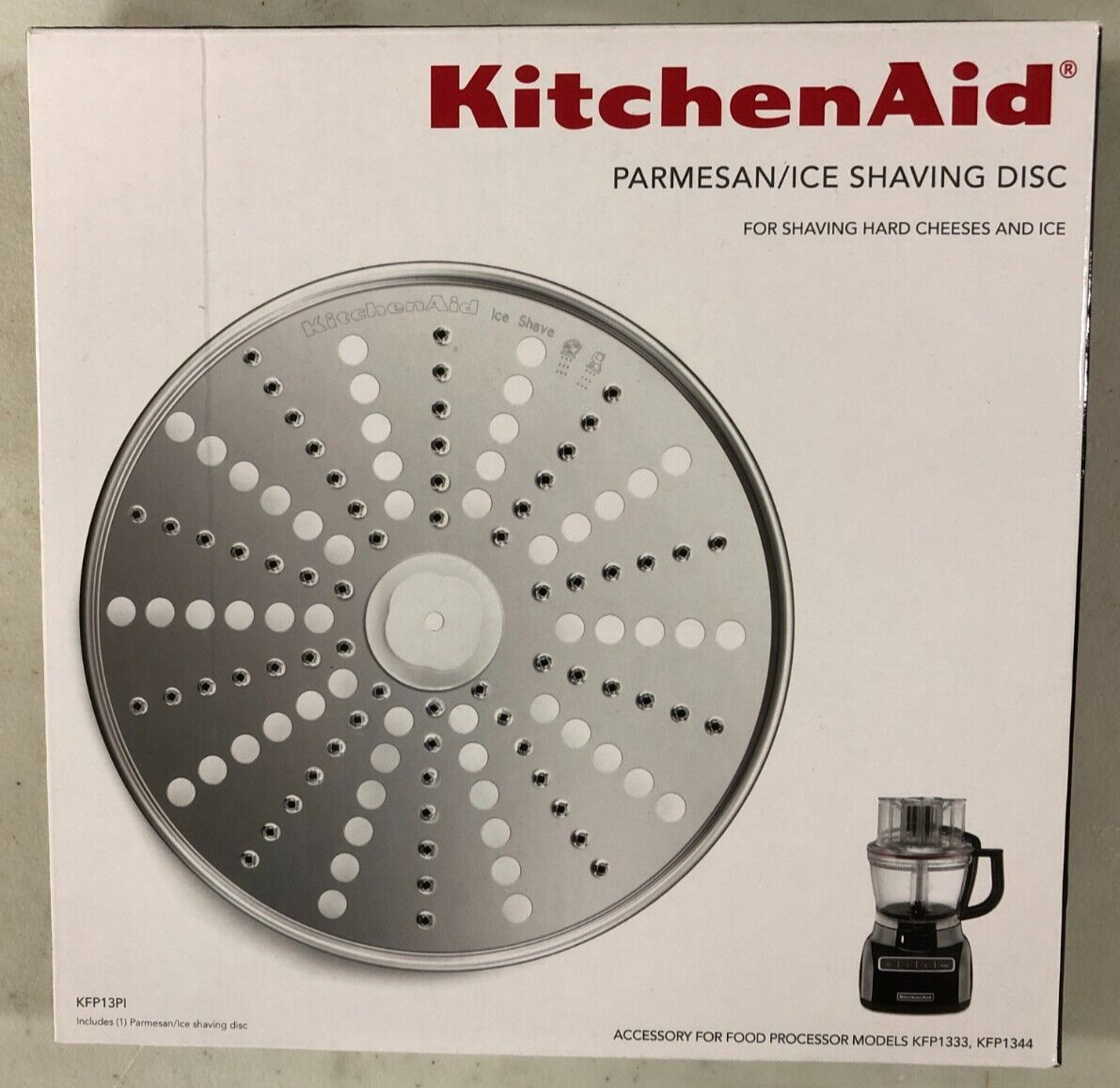 KitchenAid Parmesan and Ice Shaving Disc for 13 Cup Food Processor NEW