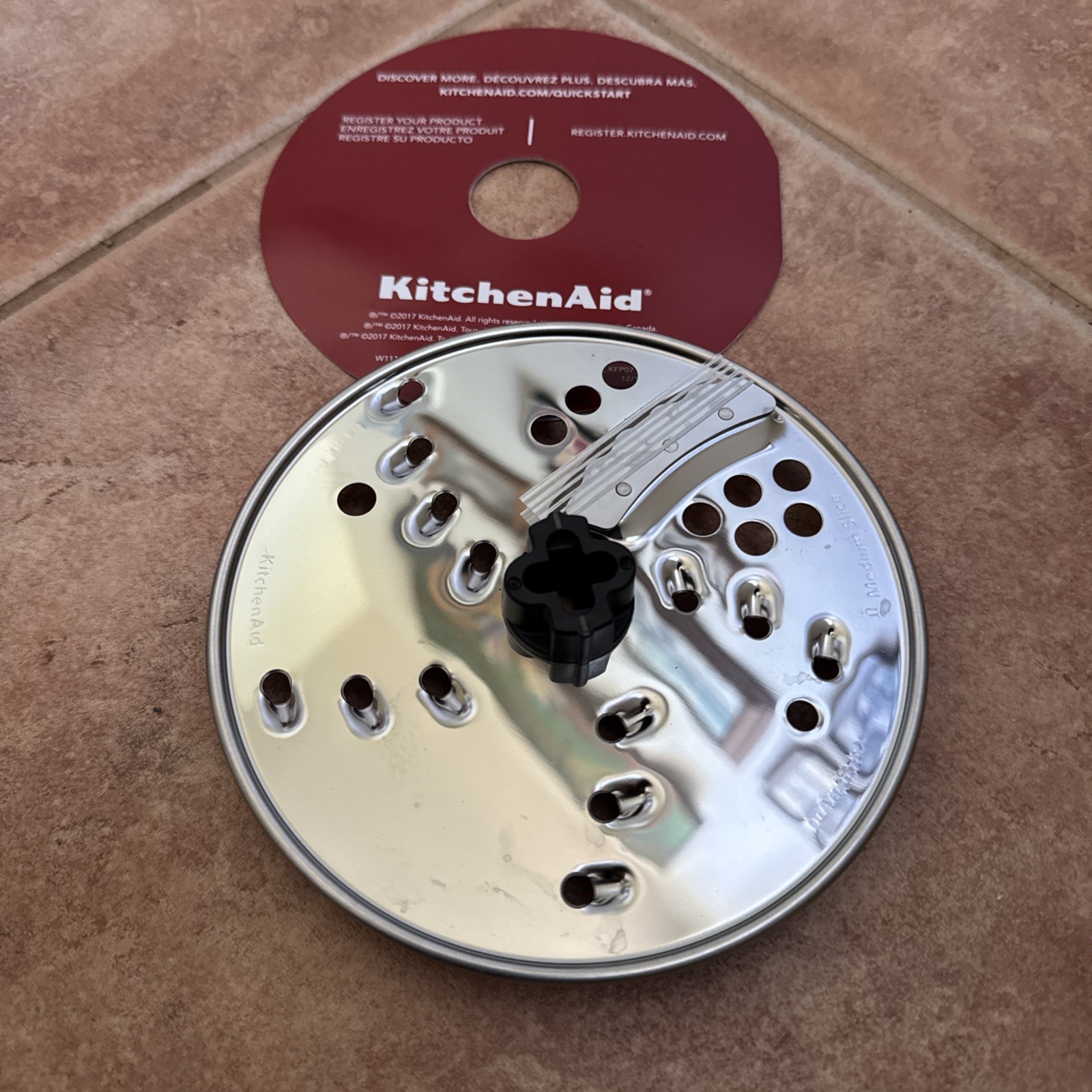 Kitchenaid Food Processor Medium Shred/ Medium Slice Disc Blade NEW
